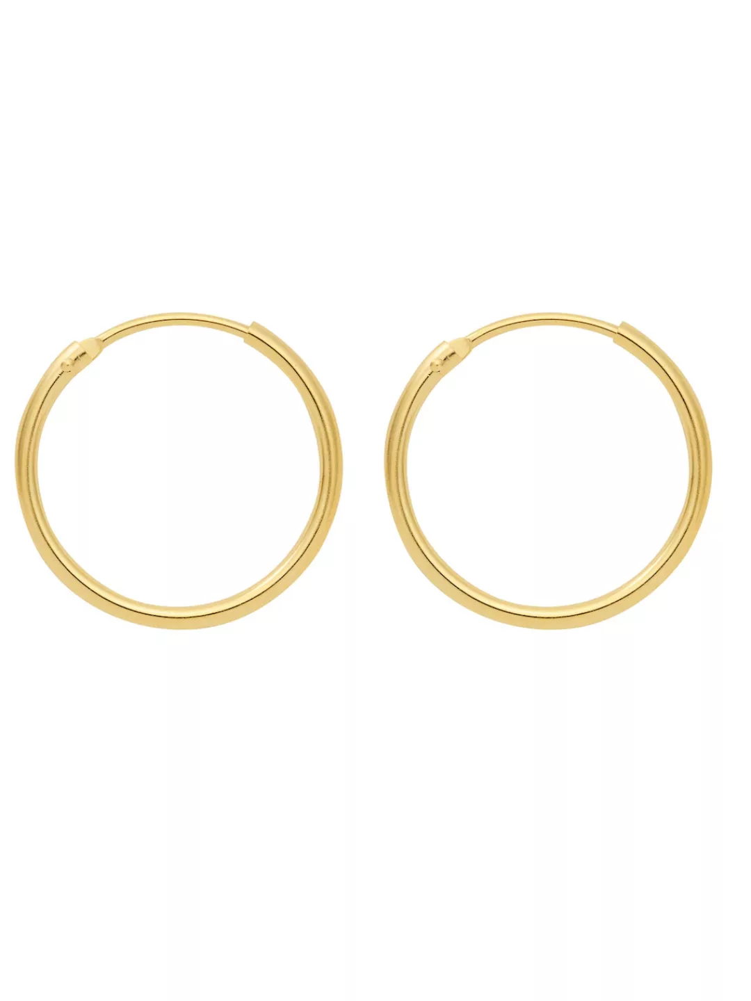 Adelia´s Paar Ohrhänger "585 Gold Ohrringe Creolen Ø 15 mm", Goldschmuck fü günstig online kaufen