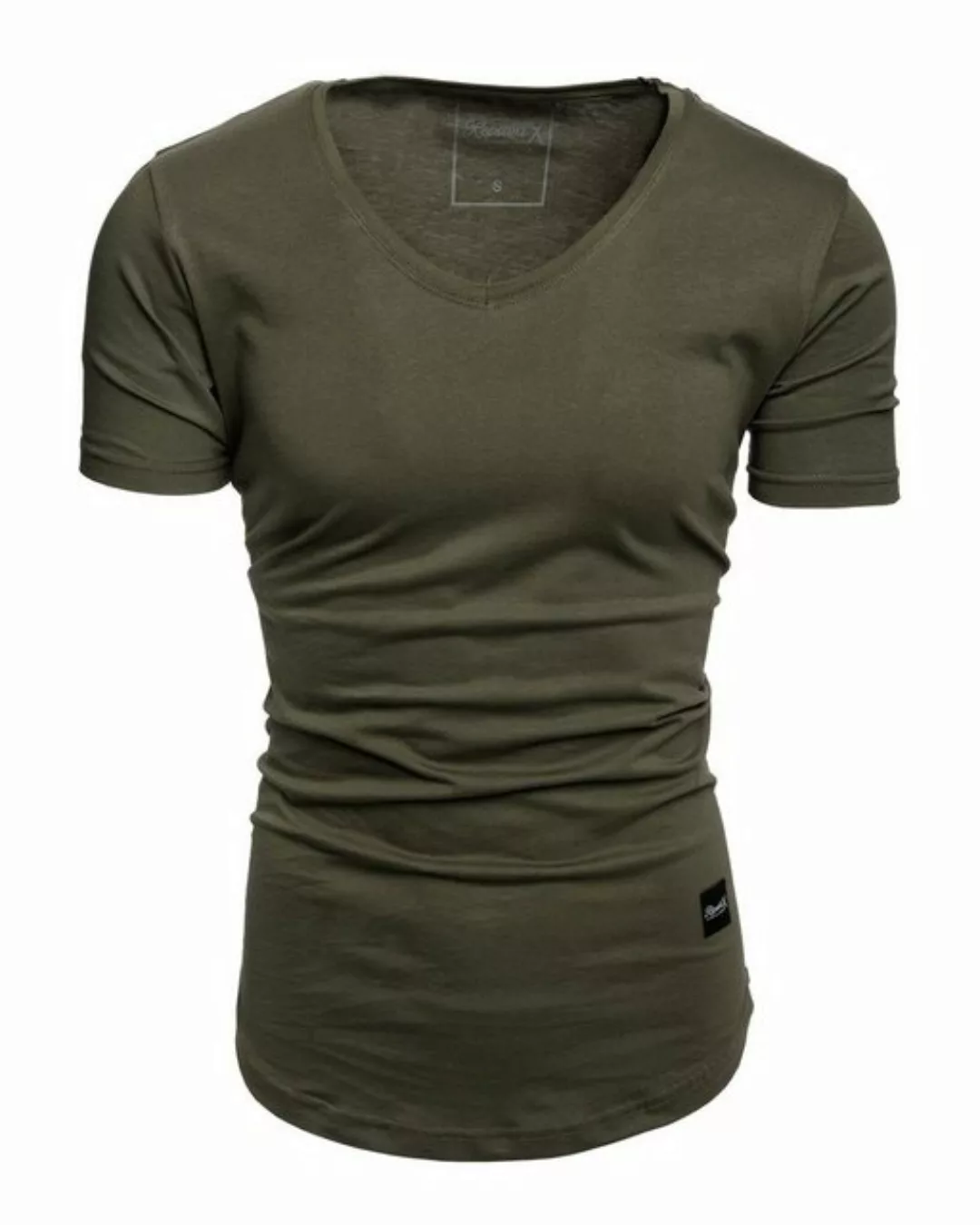 REPUBLIX T-Shirt BRANDON Herren Oversize Basic Shirt mit V-Ausschnitt günstig online kaufen