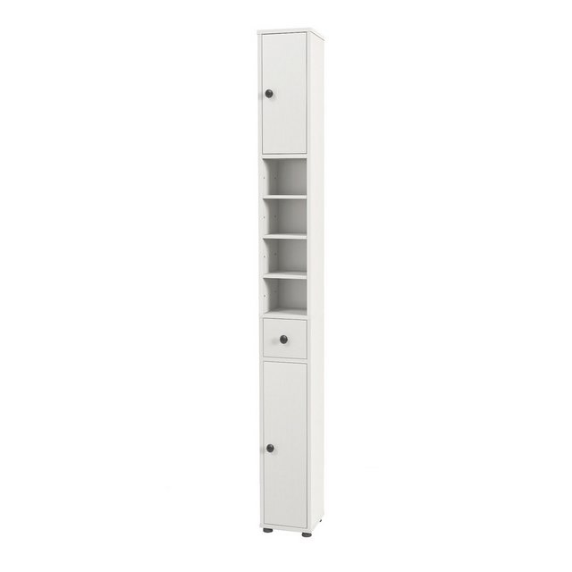 COSTWAY Hochschrank Badschrank schmal, verstellbaren Regal, 20x20x180cm, We günstig online kaufen