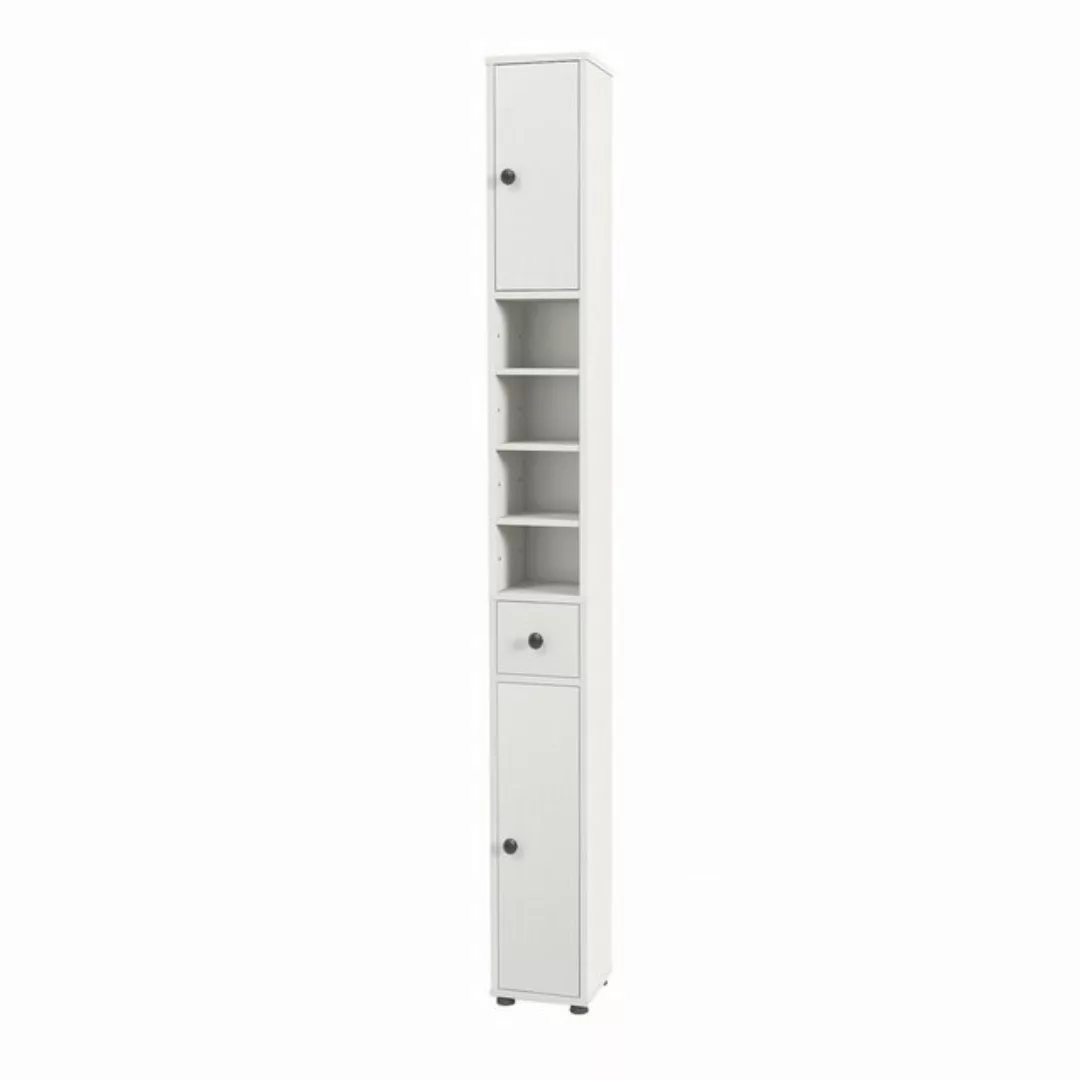 COSTWAY Hochschrank Badschrank schmal, verstellbaren Regal, 20x20x180cm, We günstig online kaufen