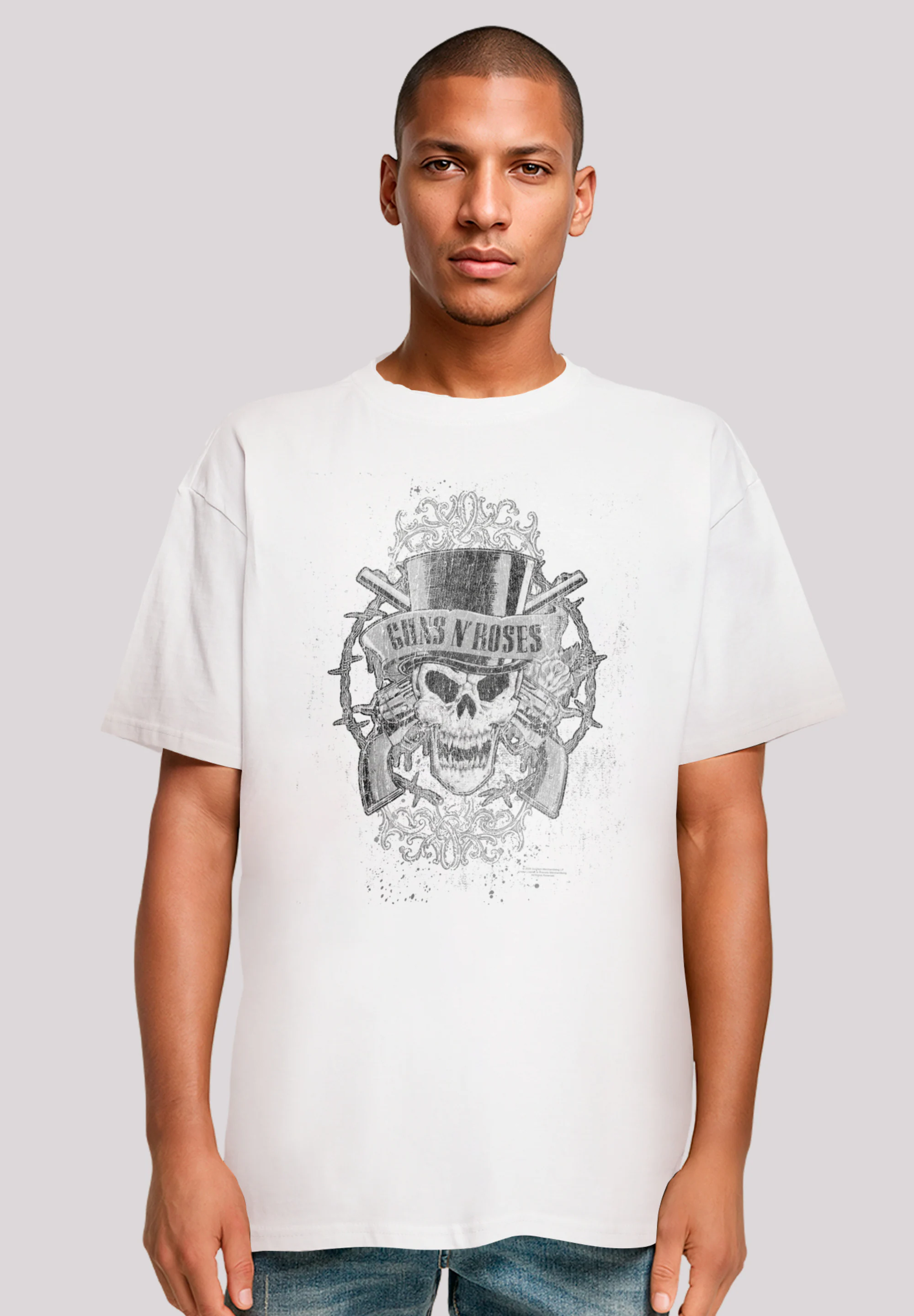 F4NT4STIC T-Shirt "Guns N Roses Skull and Pistols", Premium Qualität günstig online kaufen