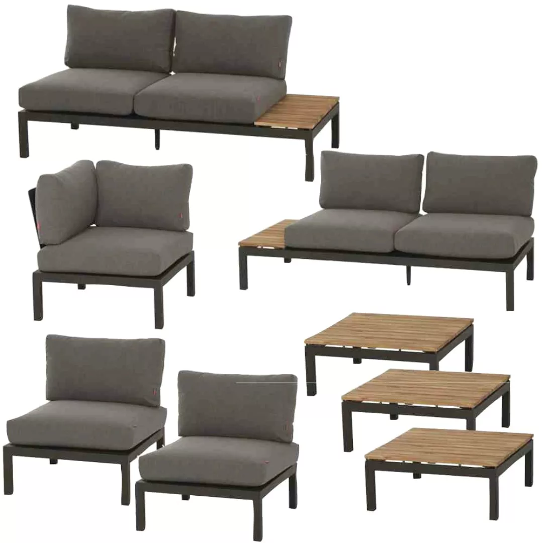 Siena Garden Gartenlounge-Set "Alvida", (8 tlg.) günstig online kaufen