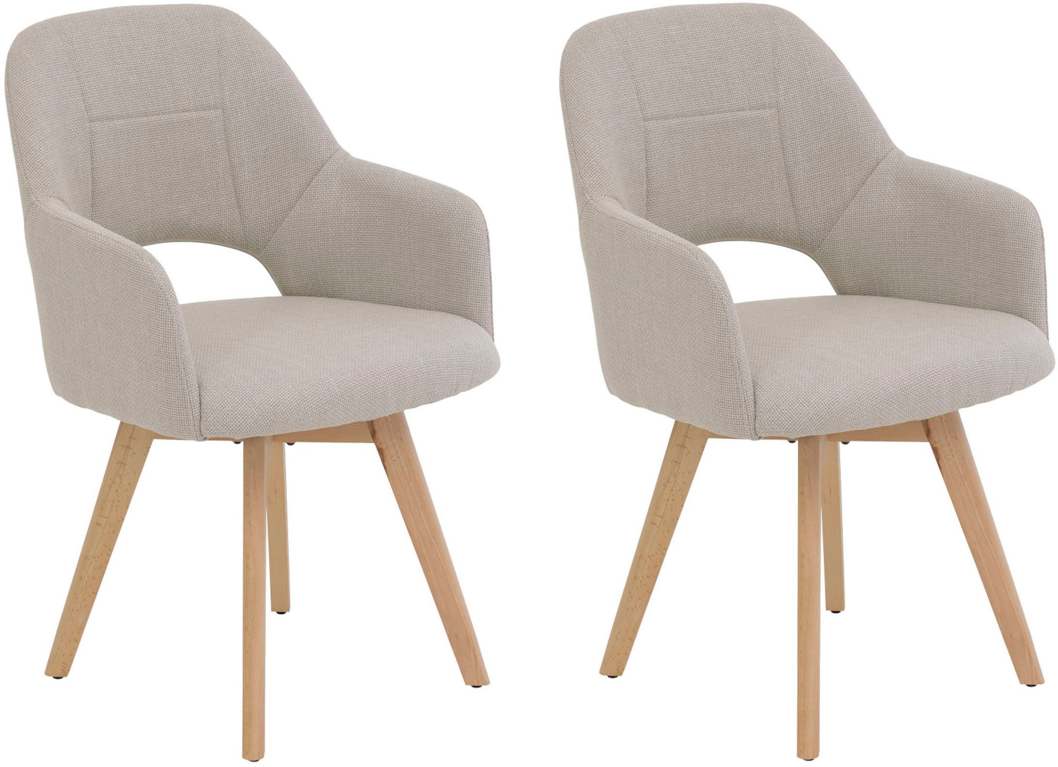 HELA 4-Fußstuhl "STADE", (Set), 2 St., Microfaser-Webstoff, 360 drehbar,Mas günstig online kaufen