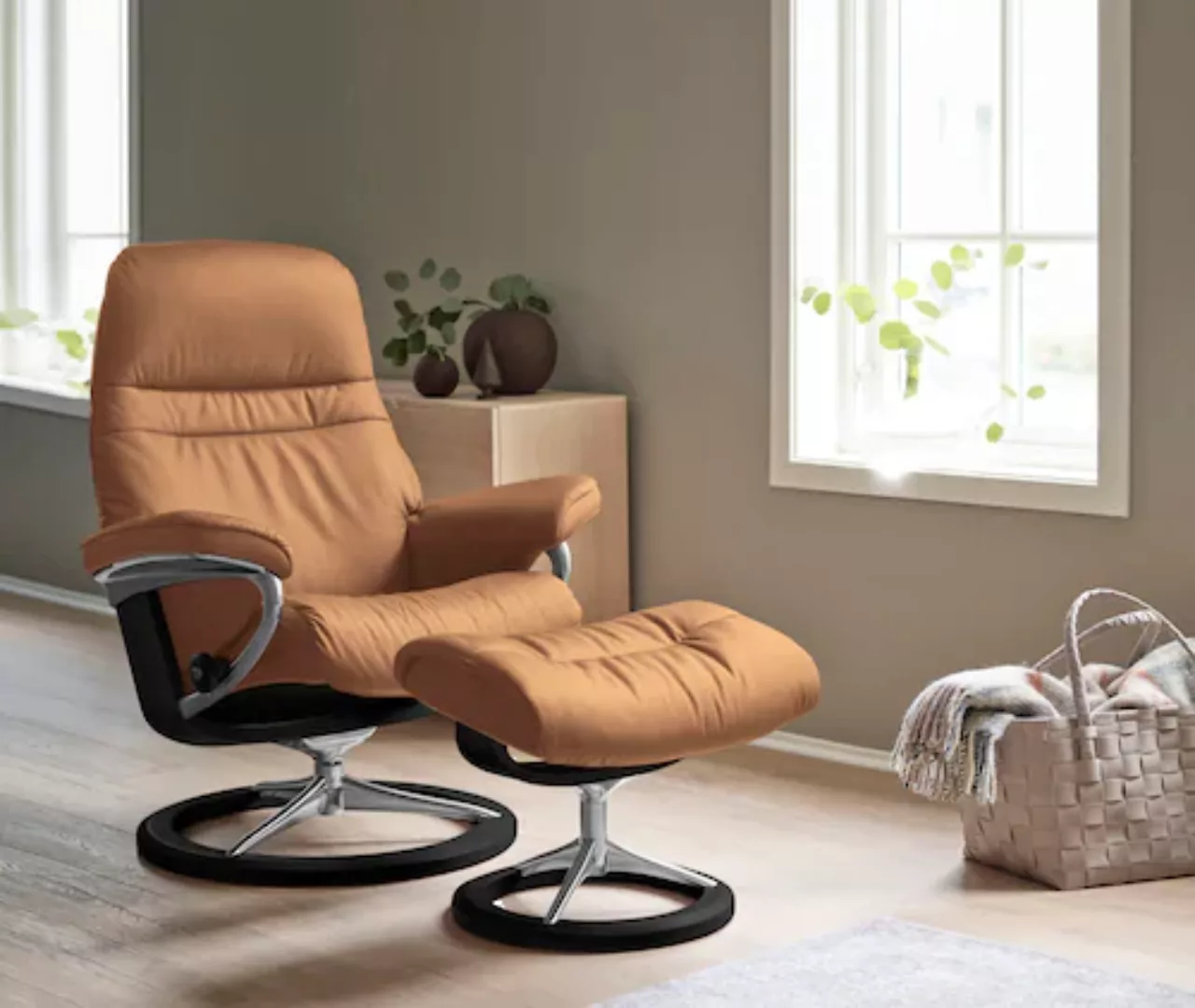 Stressless Fußhocker "Sunrise", mit Signature Base, Gestell Schwarz günstig online kaufen