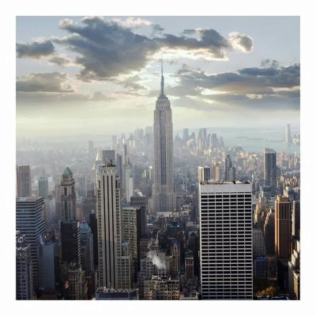 Bilderwelten Fototapete Sonnenaufgang in New York creme Gr. 480 x 320 günstig online kaufen