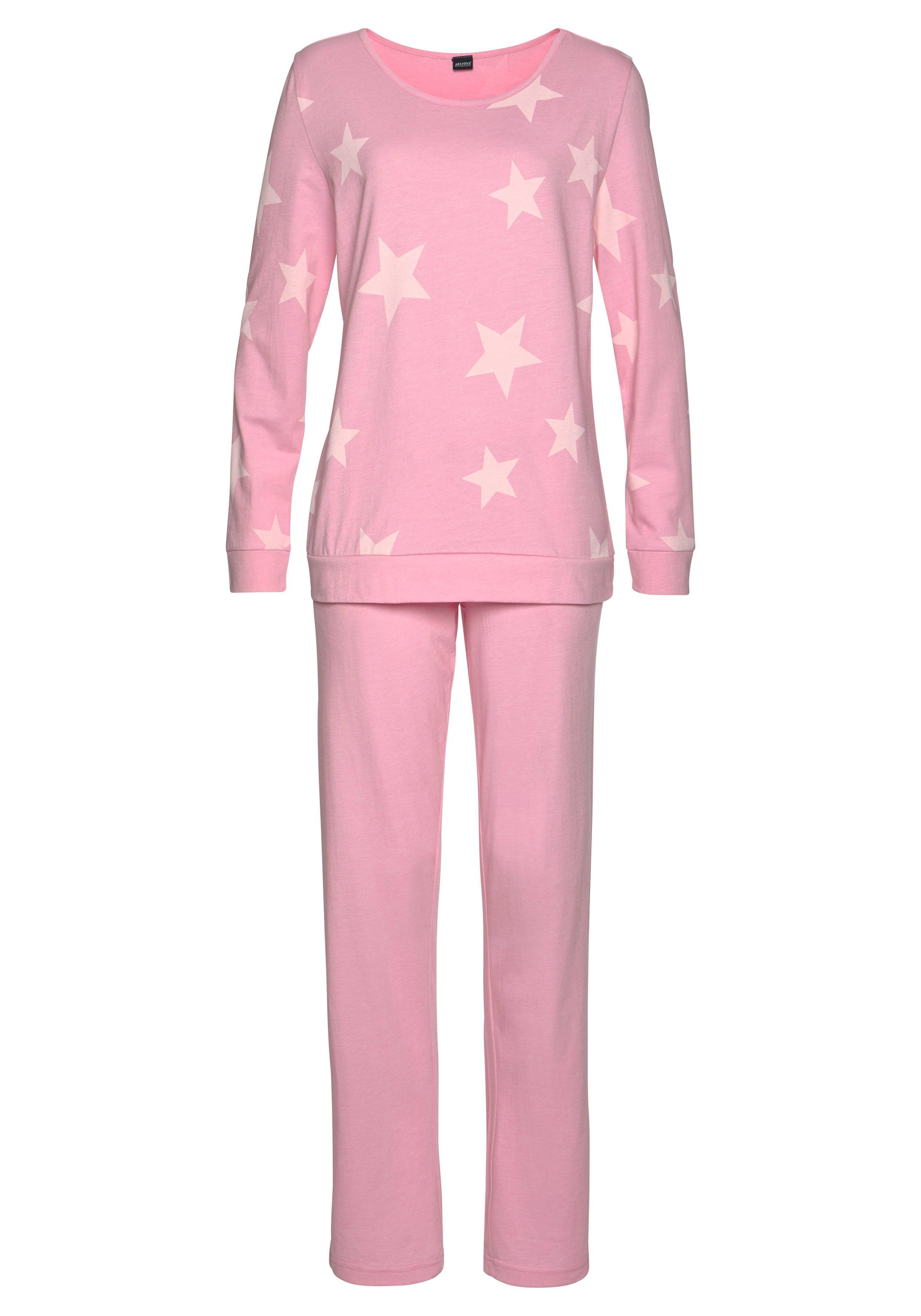 Arizona Pyjama (2 tlg) in melierter günstig online kaufen