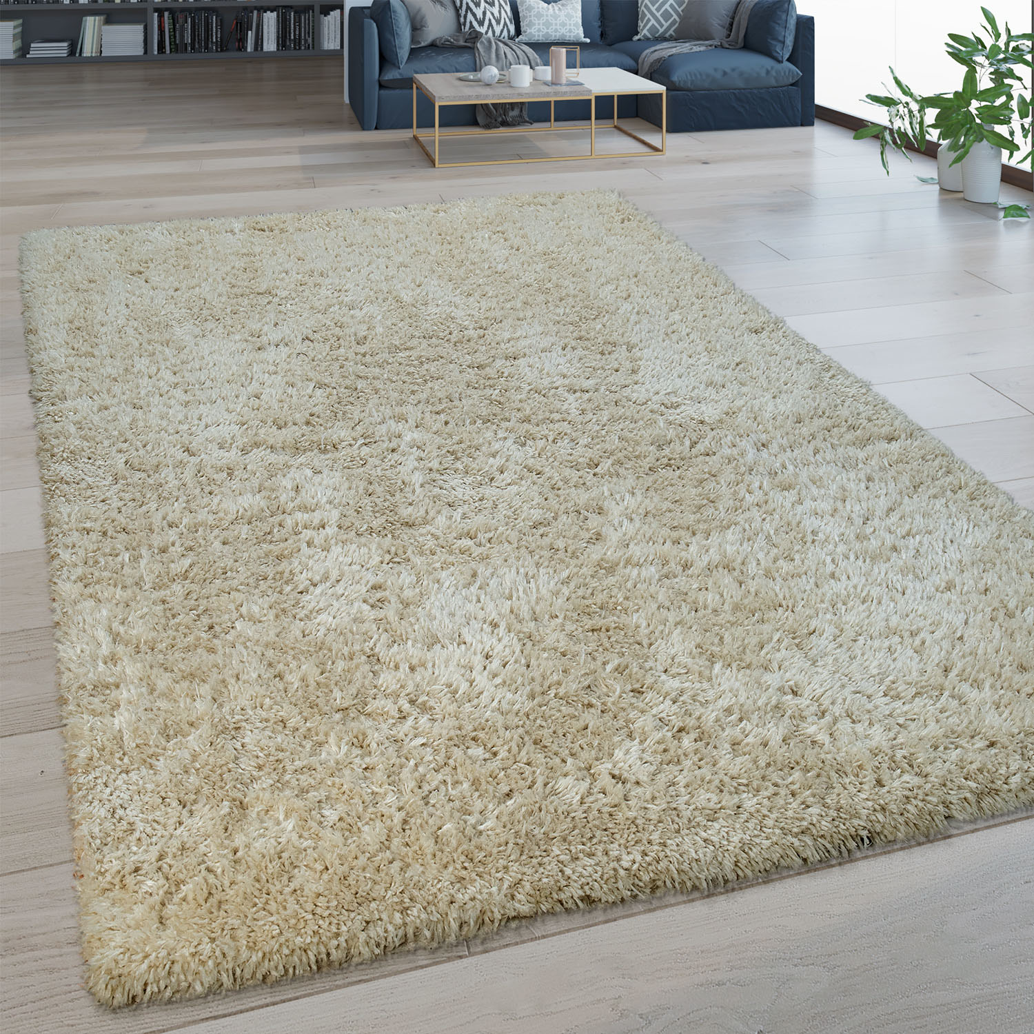 Paco Home Hochflor-Teppich »Bamba 410«, rechteckig, 45 mm Höhe, Flokati Opt günstig online kaufen