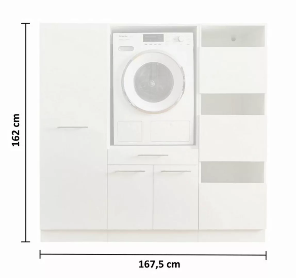 freiraum Waschmaschinenumbauschrank LAUNDREEZY in wei - 167,5x162x67,5 (BxH günstig online kaufen