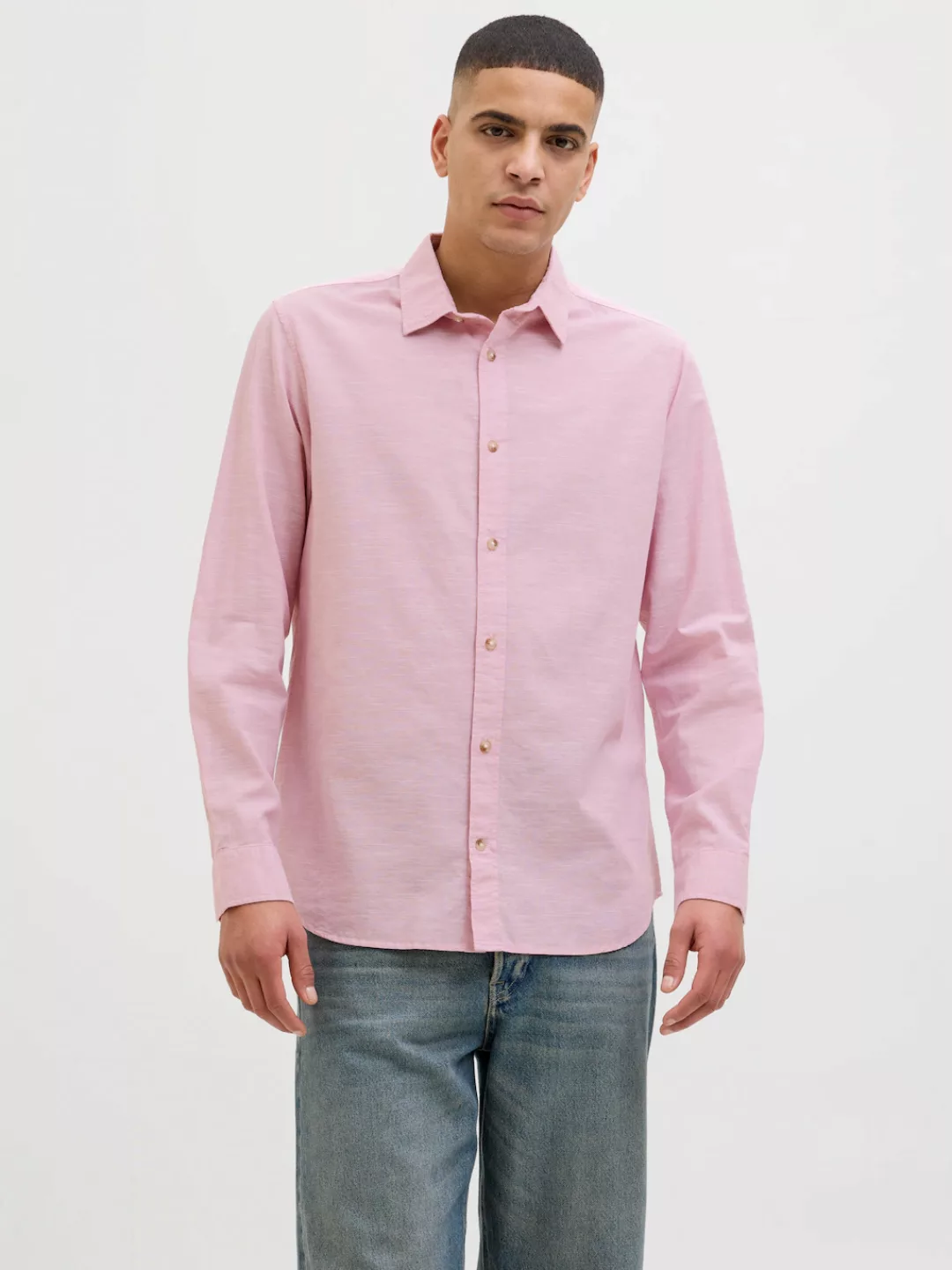 Jack & Jones Langarmhemd "JJESUMMER SHIRT LS SN", mit Hemdkragen günstig online kaufen