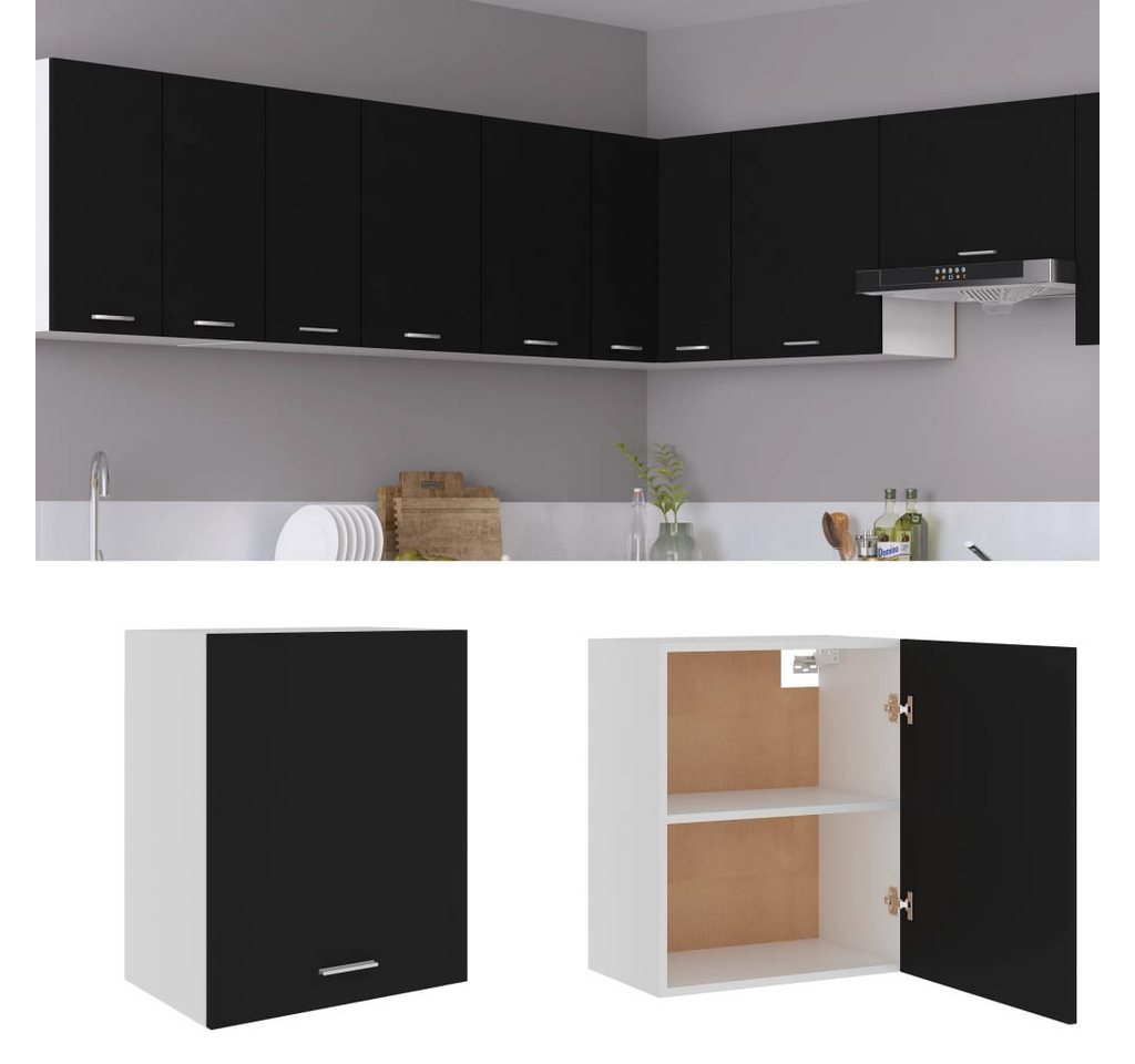 vidaXL Unterschrank Hängeschrank Schwarz 50x31x60 cm Spanplatte günstig online kaufen