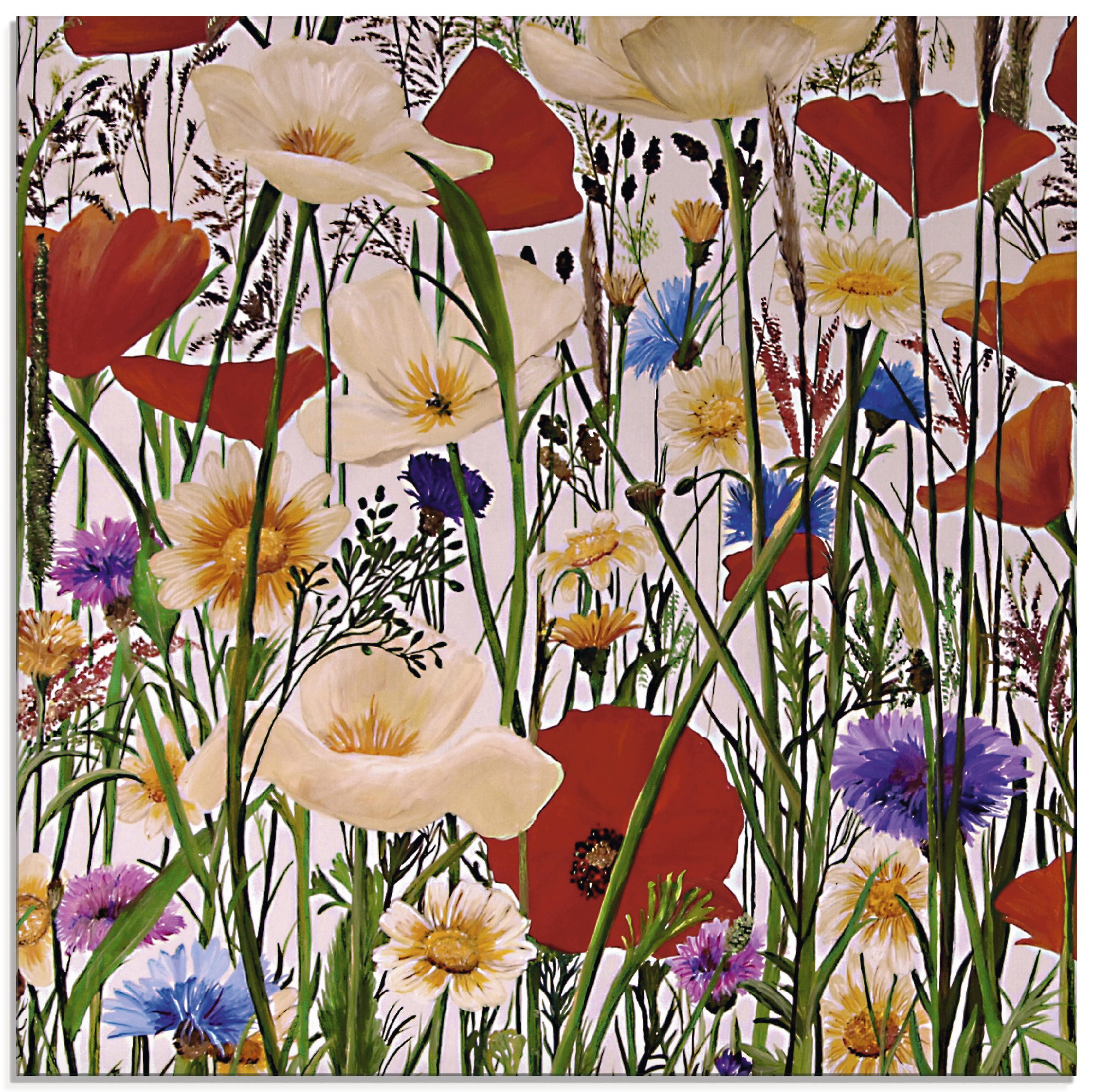 Artland Glasbild "Bunt und Natürlich", Blumen, (1 St.), in verschiedenen Gr günstig online kaufen