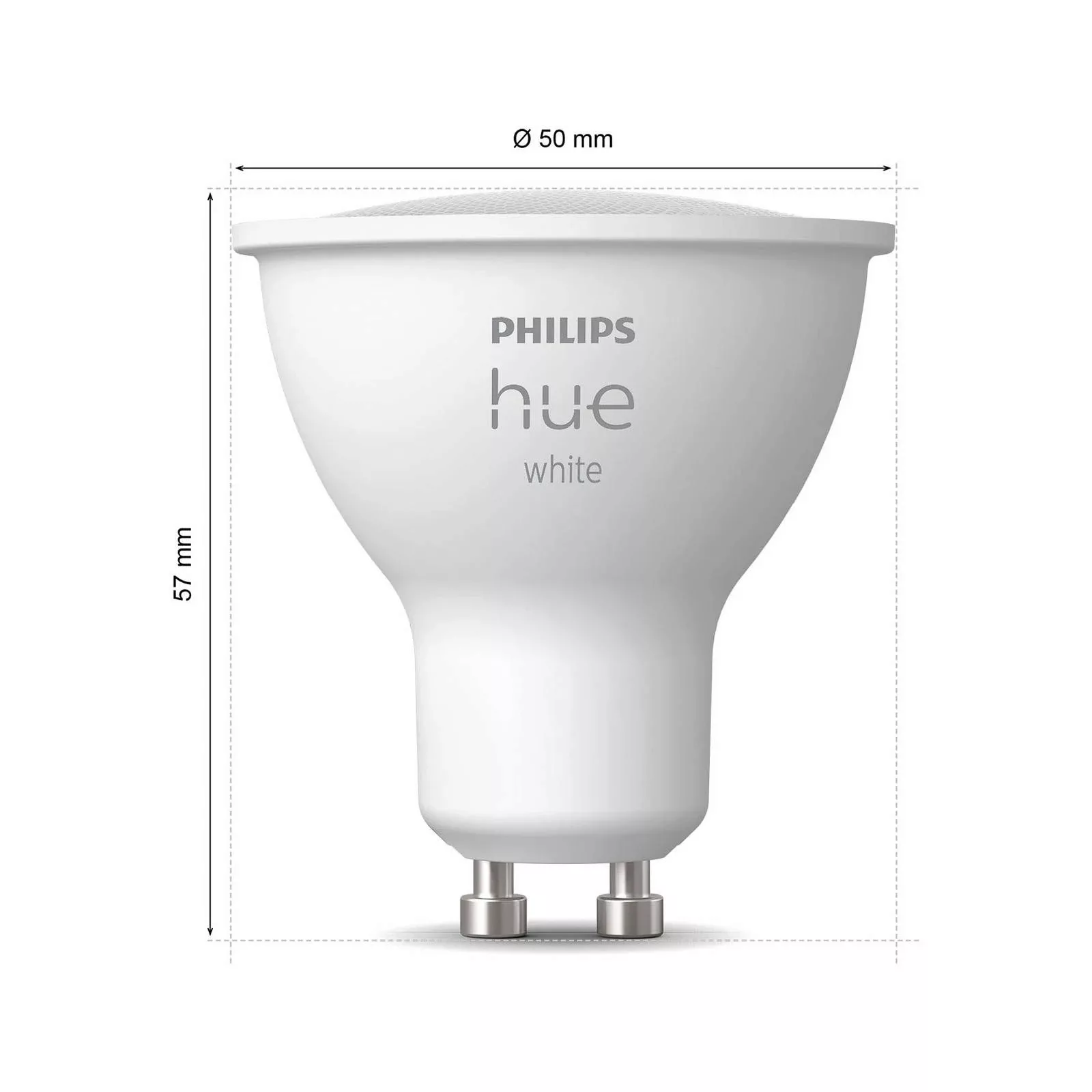 Philips Hue White LED-Reflektor GU10 4,2 W, 2er-Set günstig online kaufen