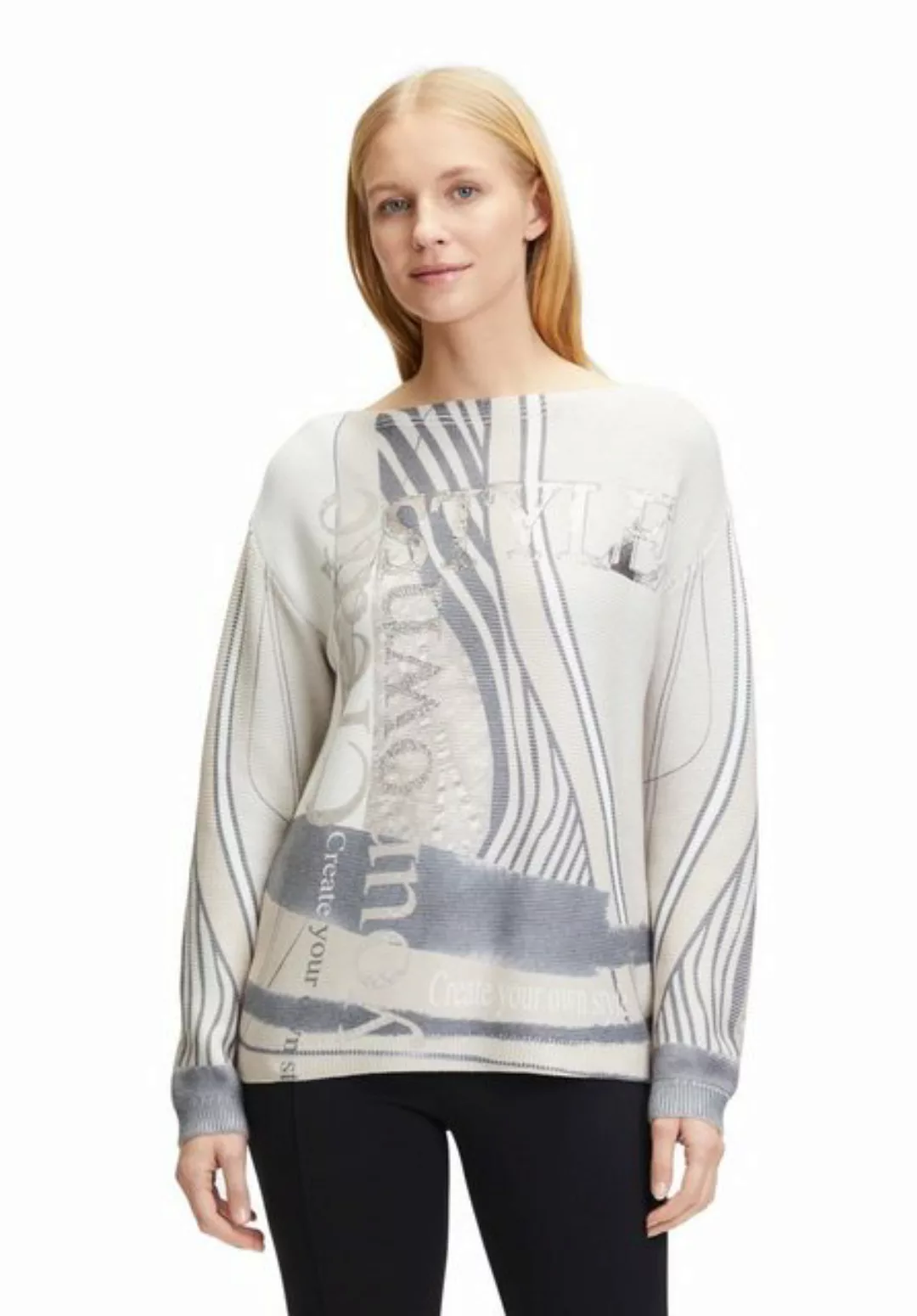 Betty Barclay Strickpullover mit Print (1-tlg) Glitzersteine günstig online kaufen