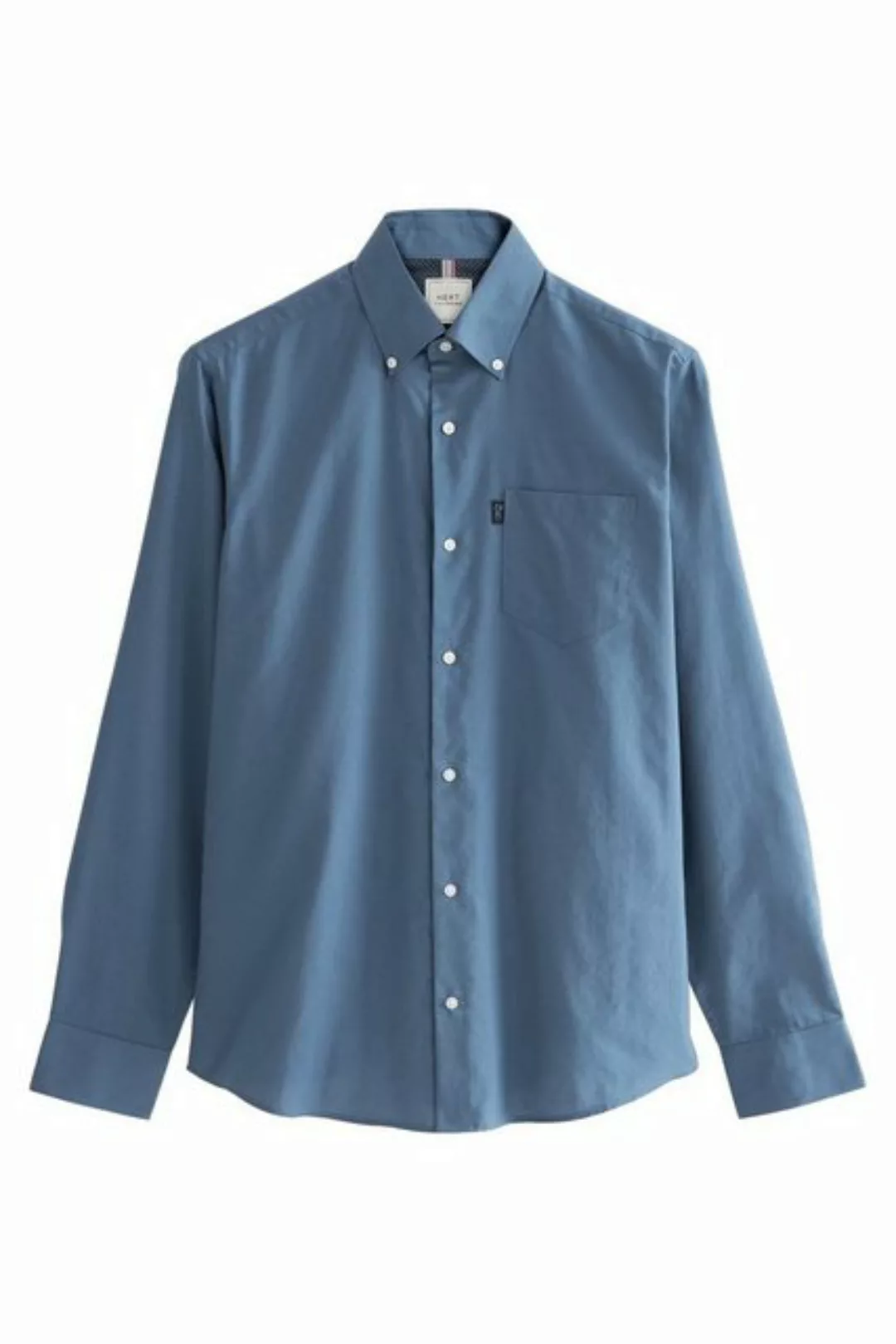 Next Langarmhemd Bügelleichtes Slim Fit Button-down-Oxfordhemd (1-tlg) günstig online kaufen