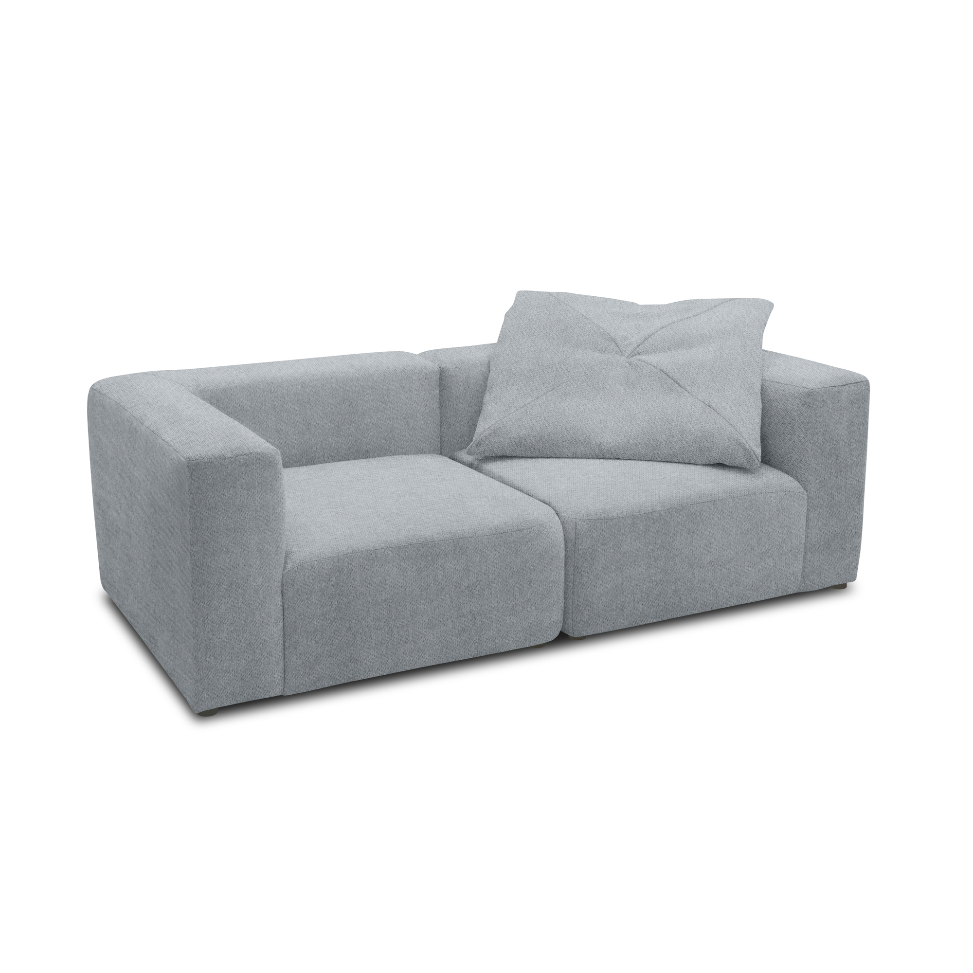 Sofa 800013, 2-Sitzer, rechteckig, gepolsterte Rückenlehne, 2er Couch, 216 günstig online kaufen