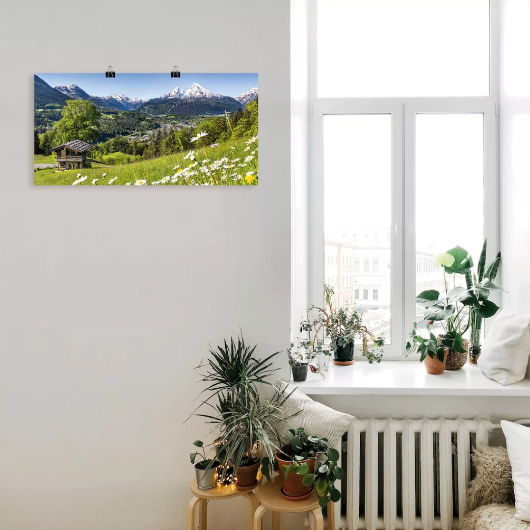 Artland Wandbild »Landschaft in den Bayerischen Alpen«, Berge, (1 St.) günstig online kaufen