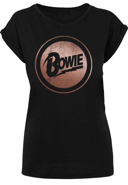 F4NT4STIC T-Shirt David Bowie Rose Gold Circle Print günstig online kaufen