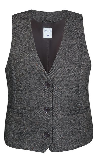 ZE-ZE Nordic Kurzweste Weste Tweed cub melange günstig online kaufen