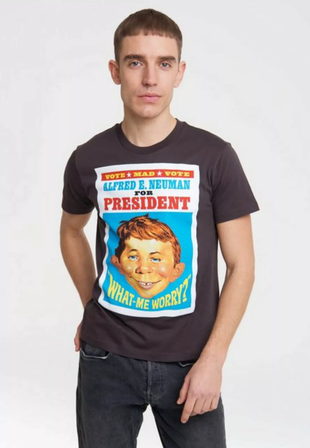 LOGOSHIRT T-Shirt Mad - For President mit Alfred E. Neuman-Motiv günstig online kaufen