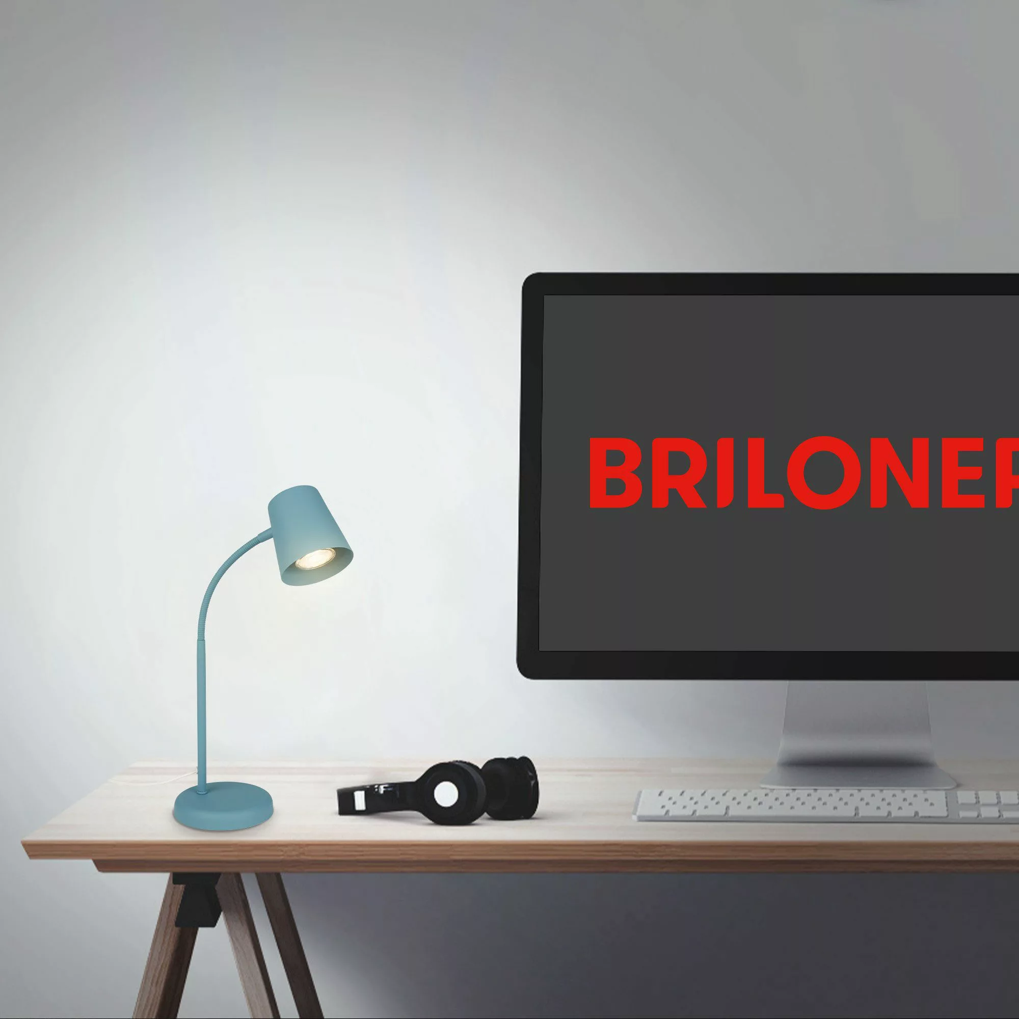 Briloner Leuchten Tischleuchte LED Tischlampe Kippschalter günstig online kaufen
