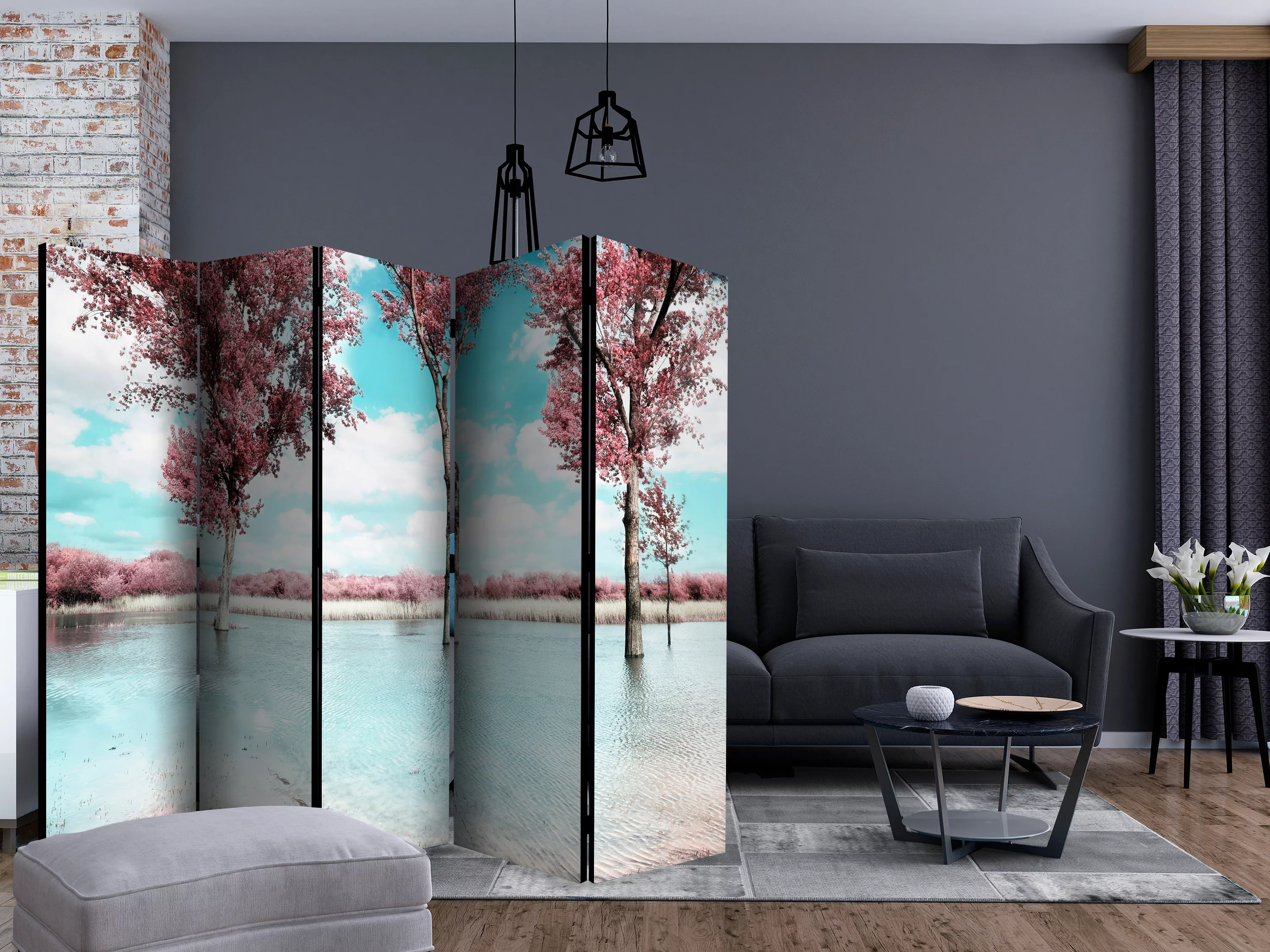 5-teiliges Paravent - Autumn Scenery Ii [room Dividers] günstig online kaufen