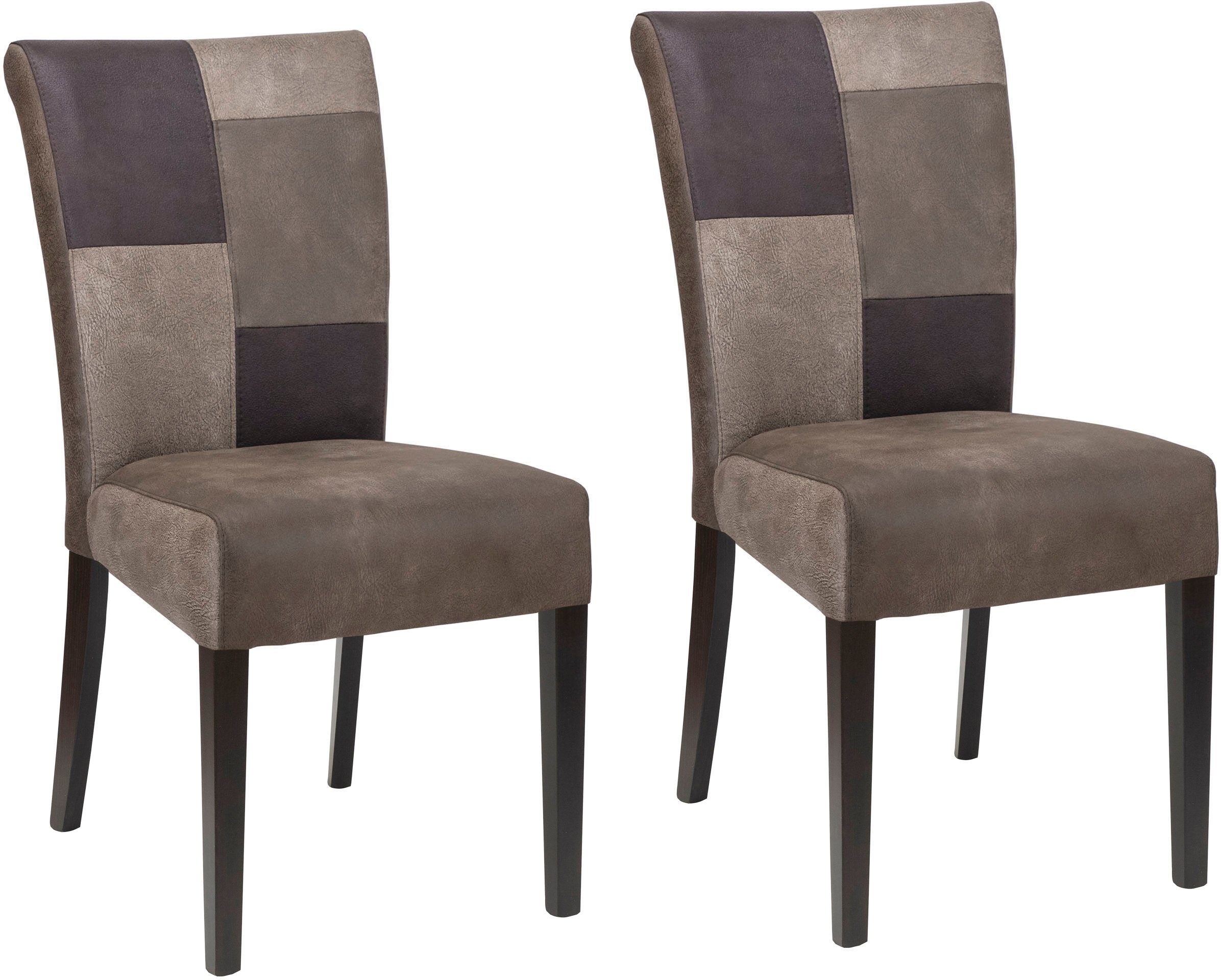 Home affaire Esszimmerstuhl "Queen", (Set), 2 St., Lederoptik, Beingestell günstig online kaufen