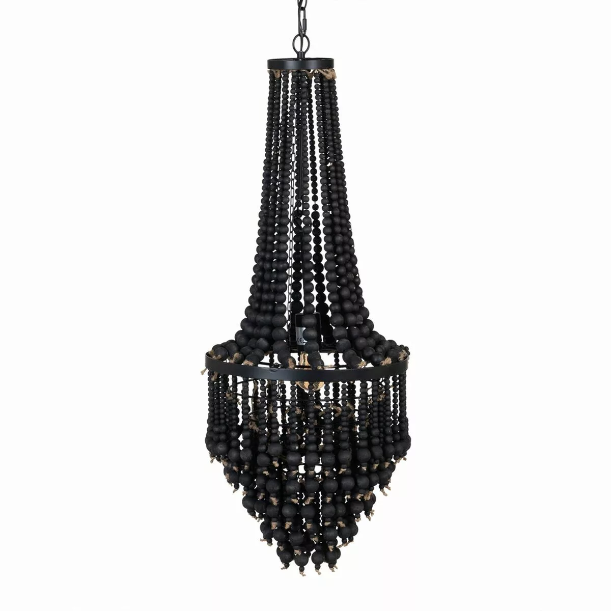 Deckenlampe 35 X 35 X 86 Cm Schwarz Metall Holz günstig online kaufen