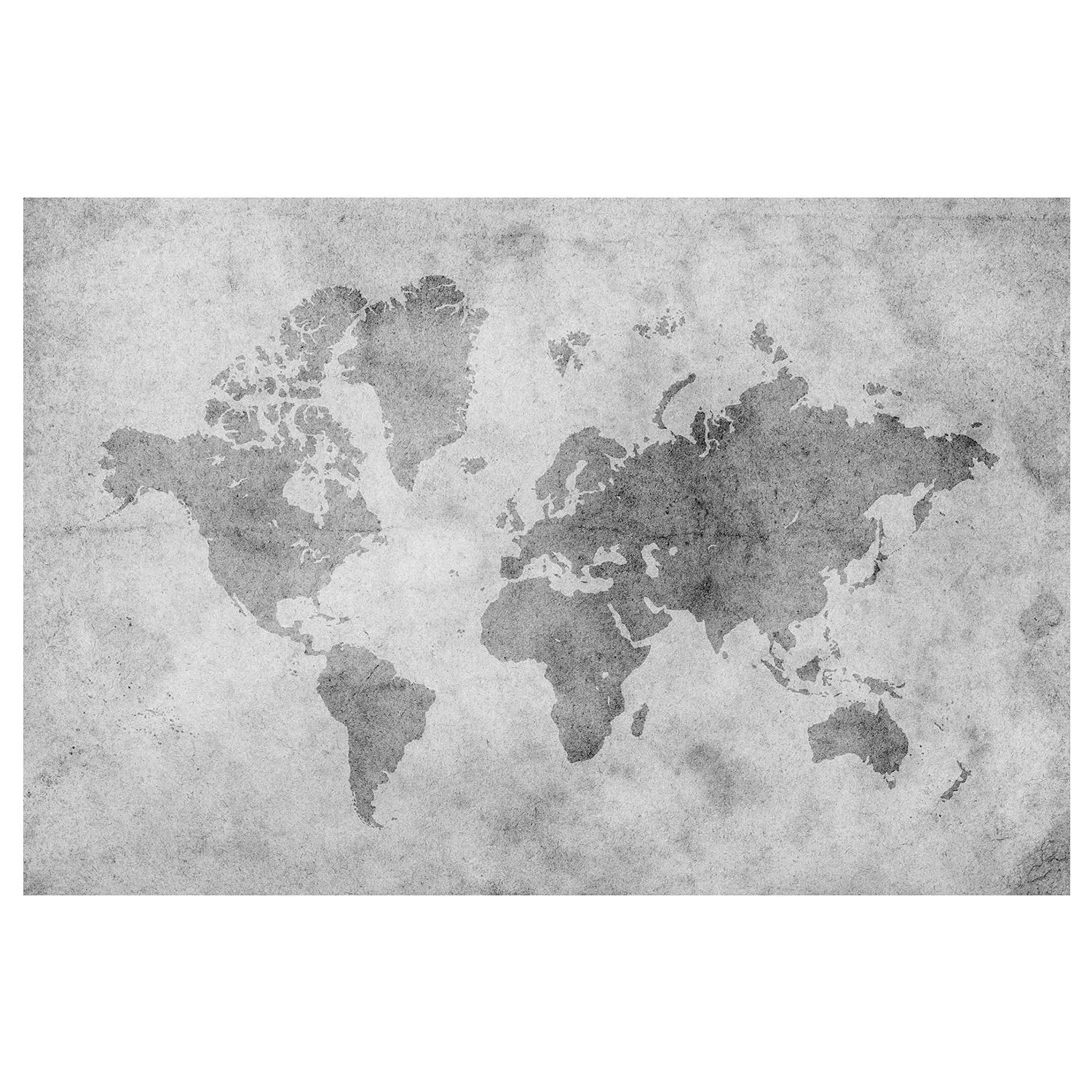 Bilderwelten Fototapete Vintage Weltkarte II schwarz/weiß Gr. 432 x 290 günstig online kaufen