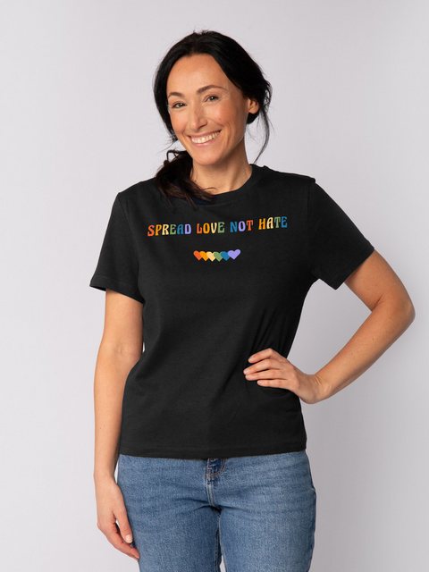 wat? Apparel T-Shirt Spread Love not Hate günstig online kaufen