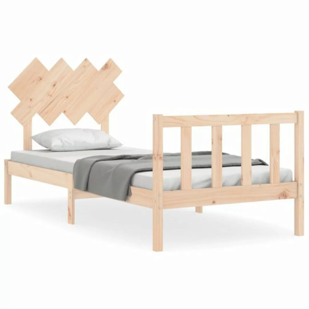 vidaXL Bett Massivholzbett ohne Matratze 90x200 Kiefernholz günstig online kaufen