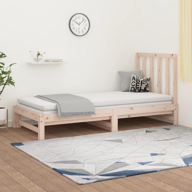 vidaXL Gästebett Gästebett Tagesbett Ausziehbar 2x90x200 cm Massivholz Kief günstig online kaufen