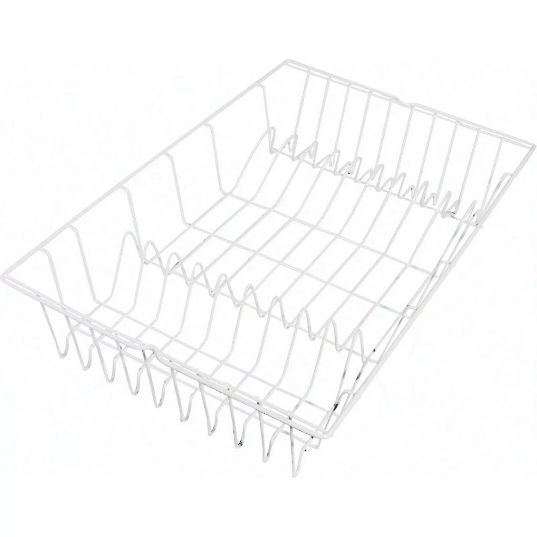 Geschirrabtropfständer - weiß - Metall - 48 cm - 30 cm - Sconto günstig online kaufen