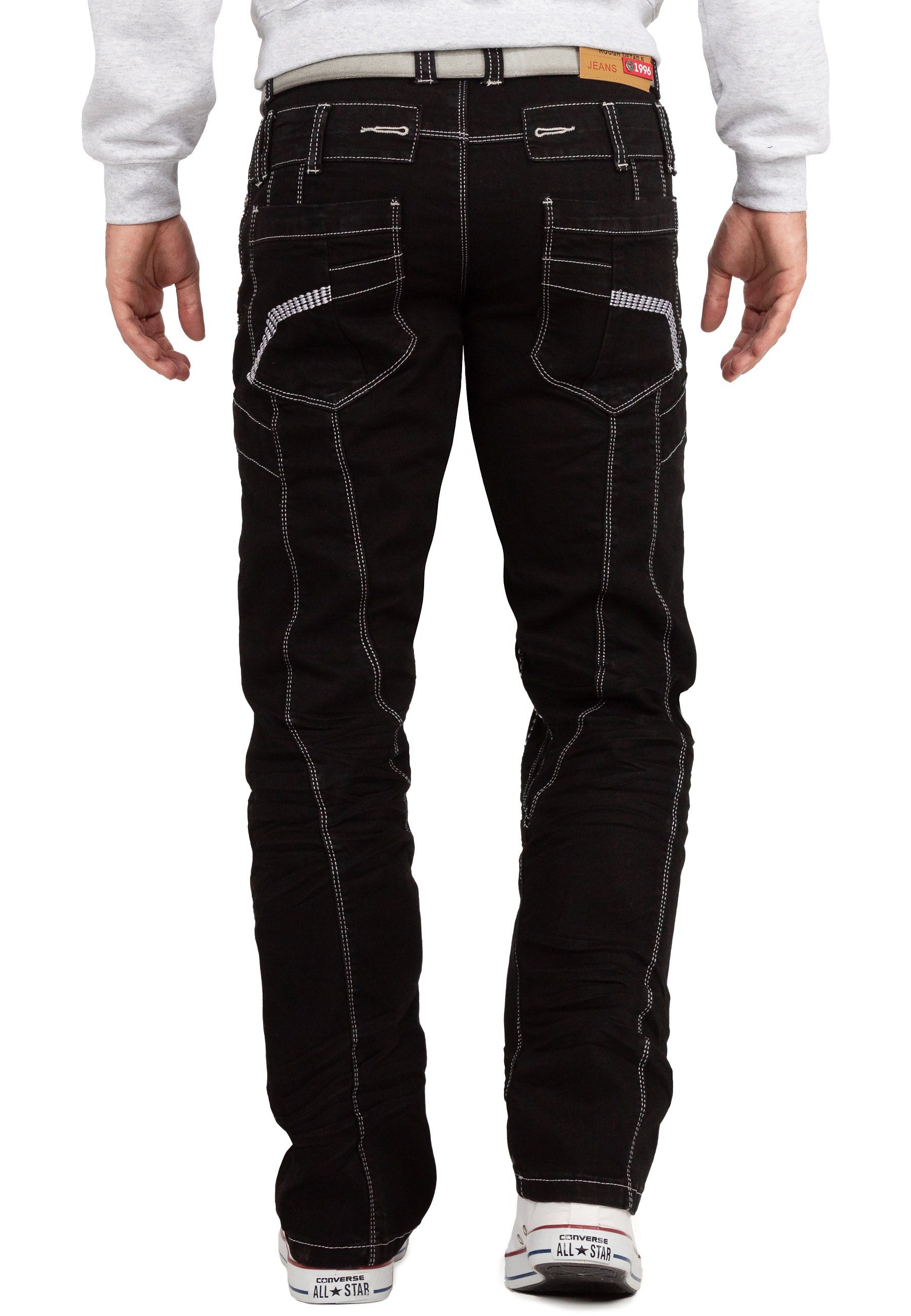 Kosmo Lupo 5-Pocket-Jeans Auffällige Herren Hose günstig online kaufen