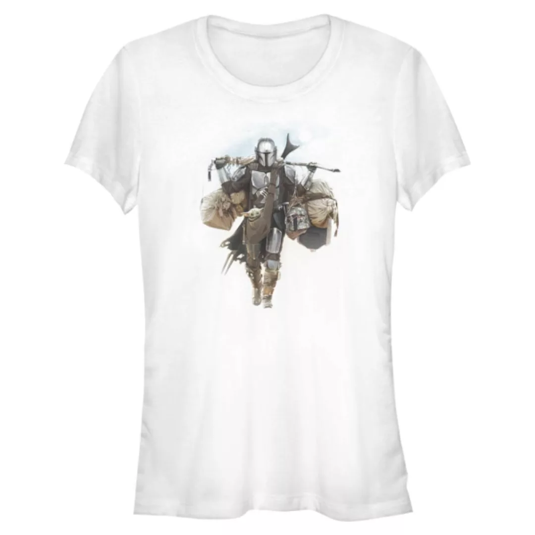 Star Wars - The Mandalorian - Mando & Child Walking Mando - Frauen T-Shirt günstig online kaufen