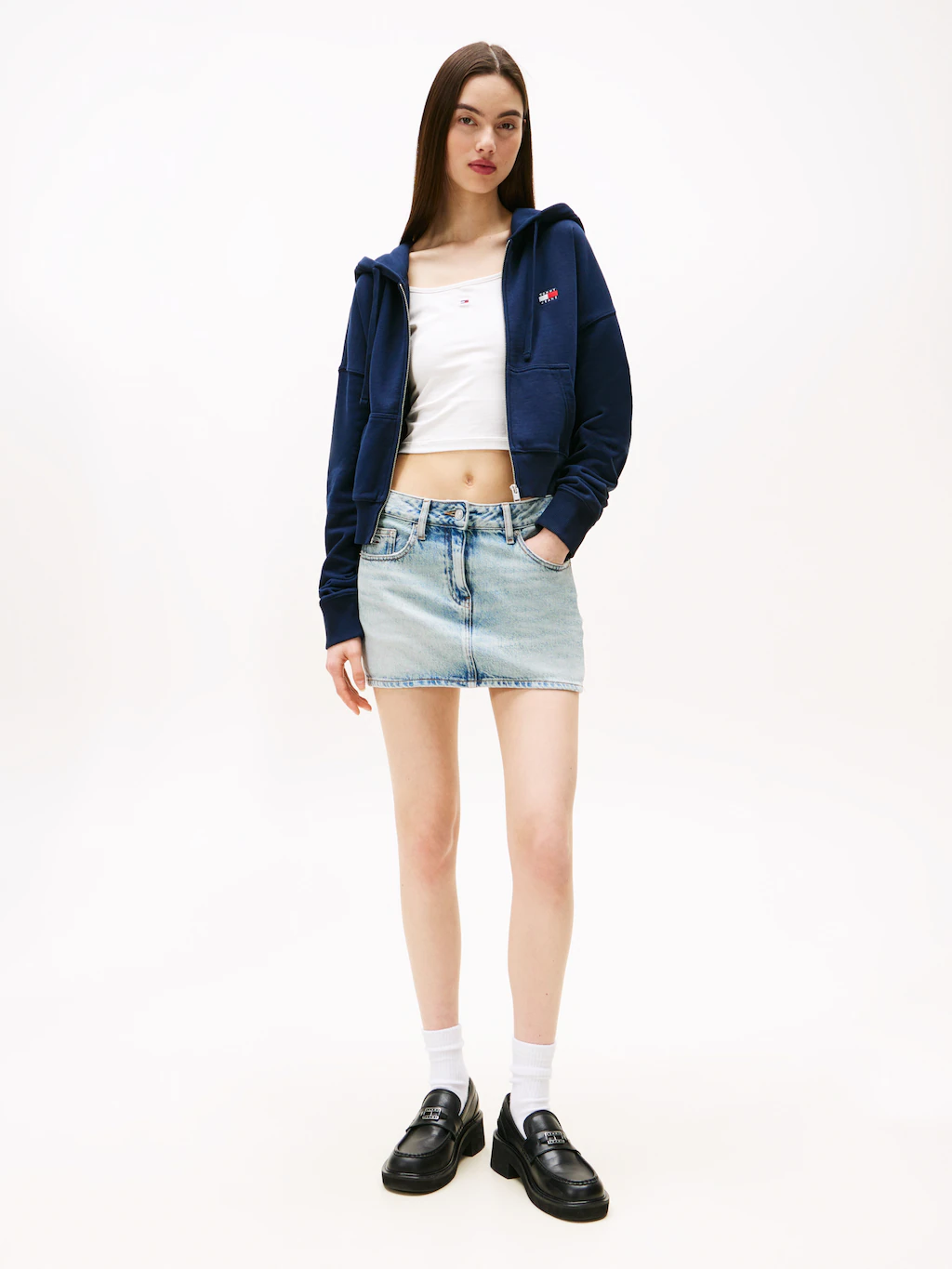 Tommy Jeans Kapuzensweatjacke "TJW BXY CRP ZIP THRU HOODIE" günstig online kaufen