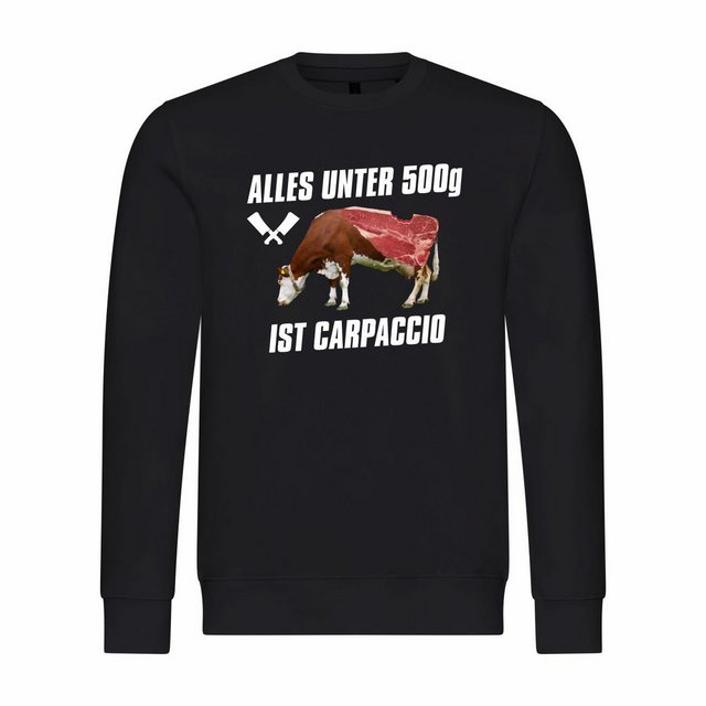 deinshirt Rundhalspullover Herren Sweatshirt Alles unter 500g ist Carpaccio günstig online kaufen