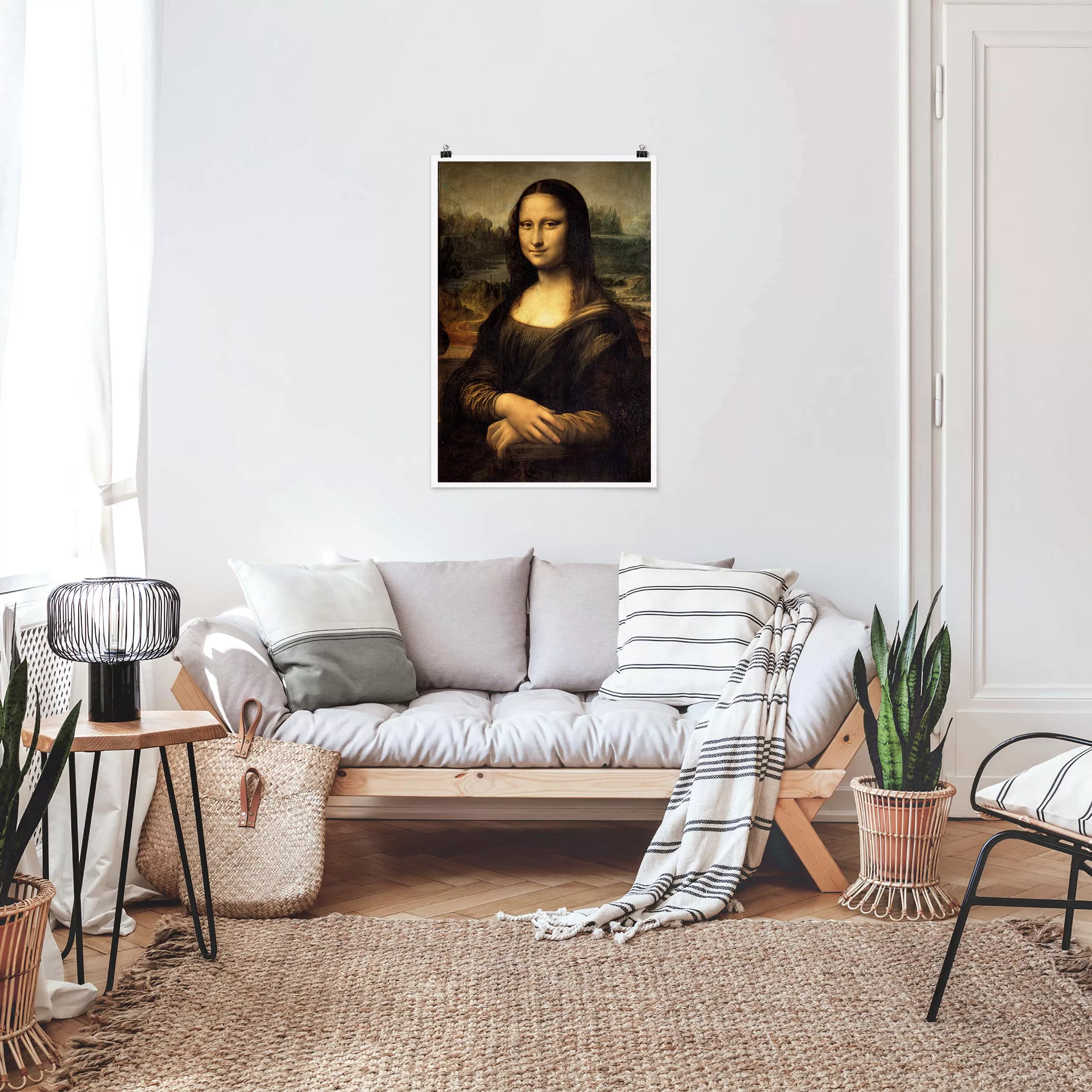 Poster Kunstdruck - Hochformat Leonardo da Vinci - Mona Lisa günstig online kaufen