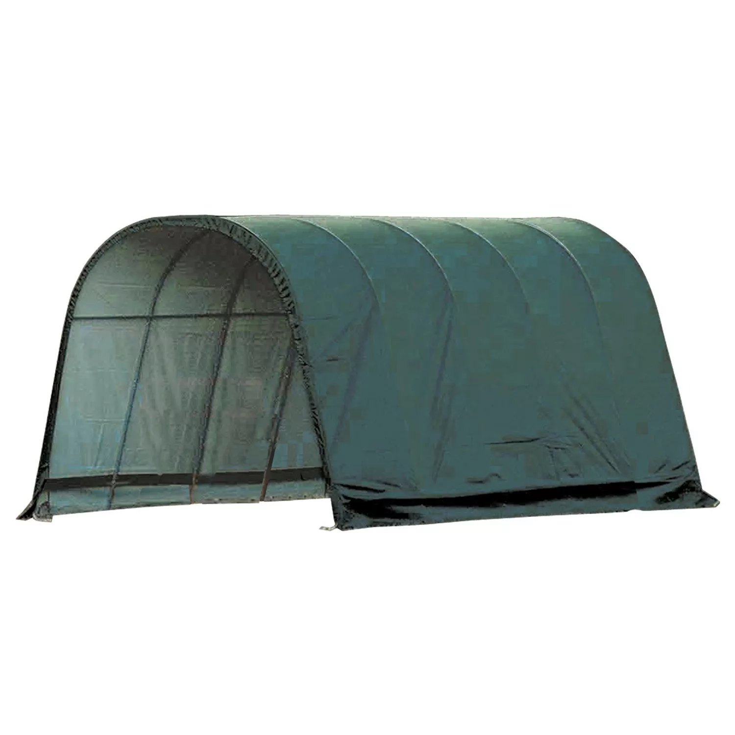 ShelterLogic Folien-Weidezelt Run-In-Shed 6,10 m x 4 m x 3 m Grün günstig online kaufen