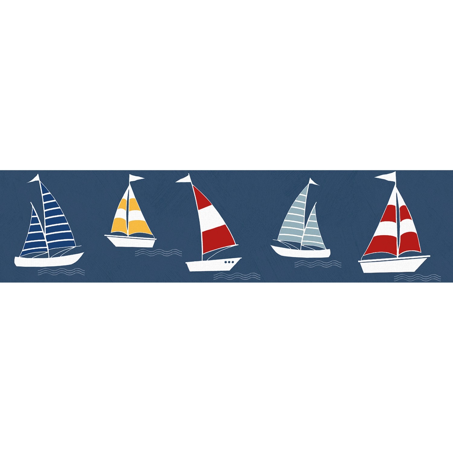 Bricoflor Kinder Tapete mit Segelboot als Bordüre Selbstklebend Tapetenbord günstig online kaufen