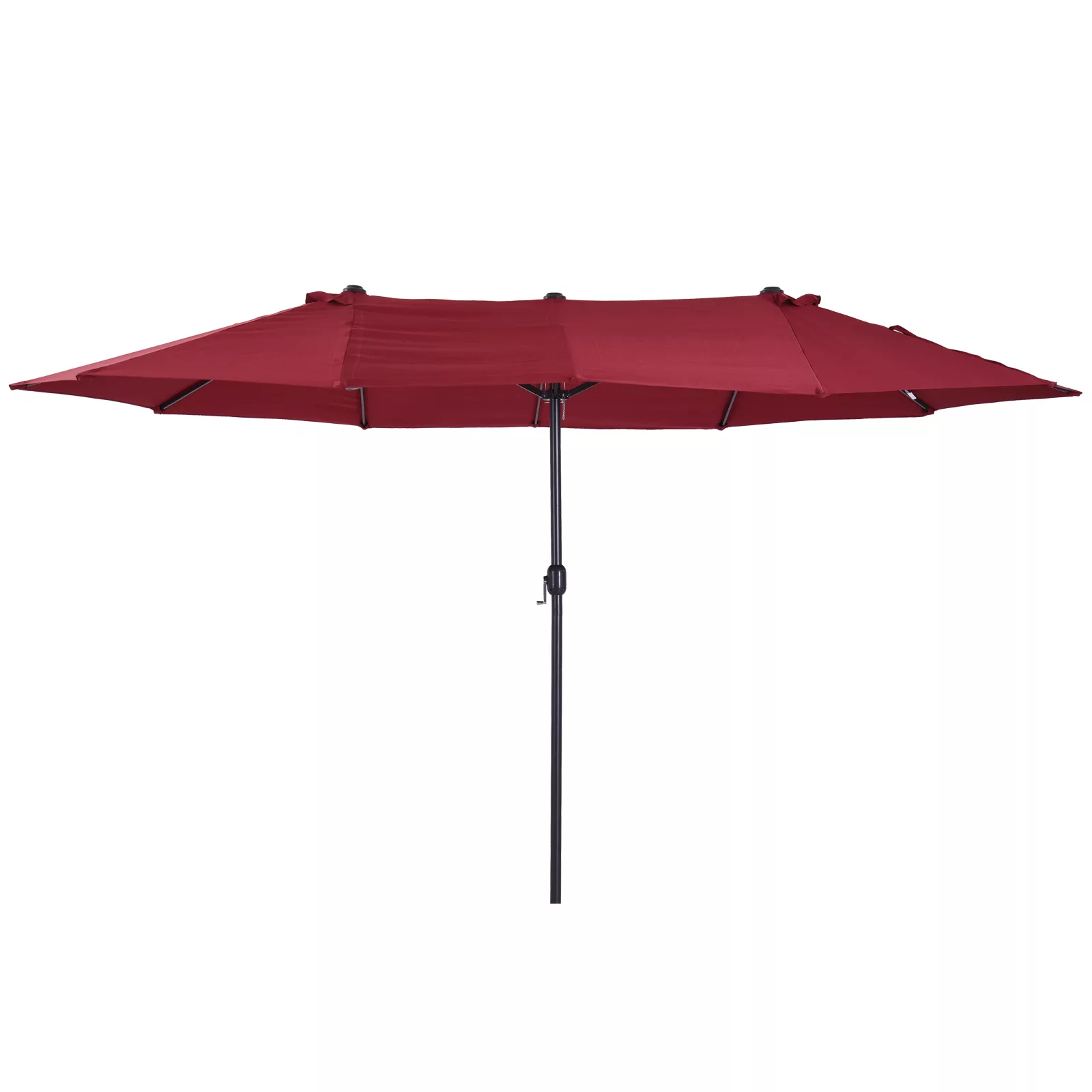 Outsunny Sonnenschirm Gartenschirm 455 x 270 cm Marktschirm Doppelsonnensch günstig online kaufen