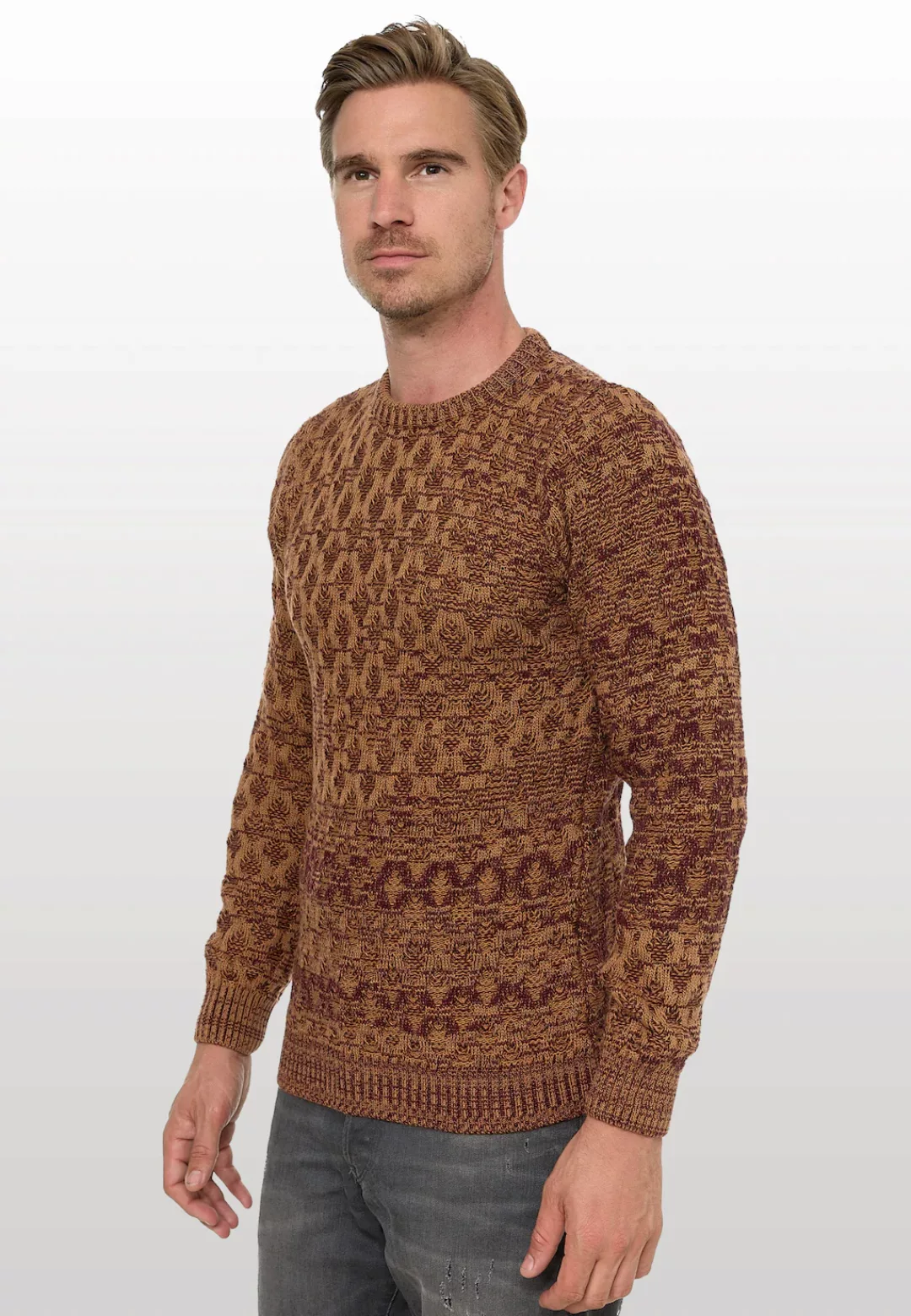 Rusty Neal Strickpullover, mit schönem Muster günstig online kaufen