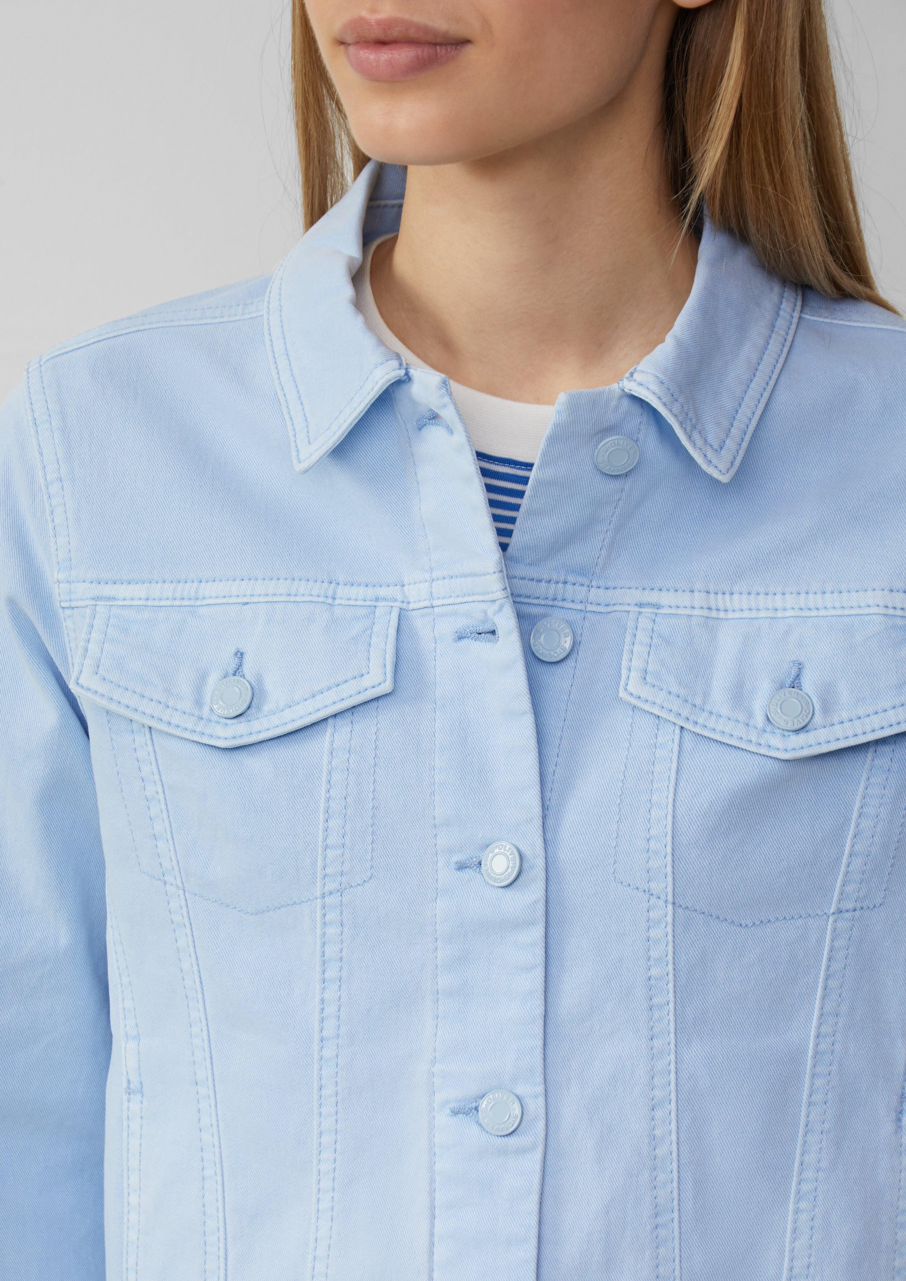 s.Oliver Funktionsjacke Elastische Jeansjacke mit seitlichen günstig online kaufen