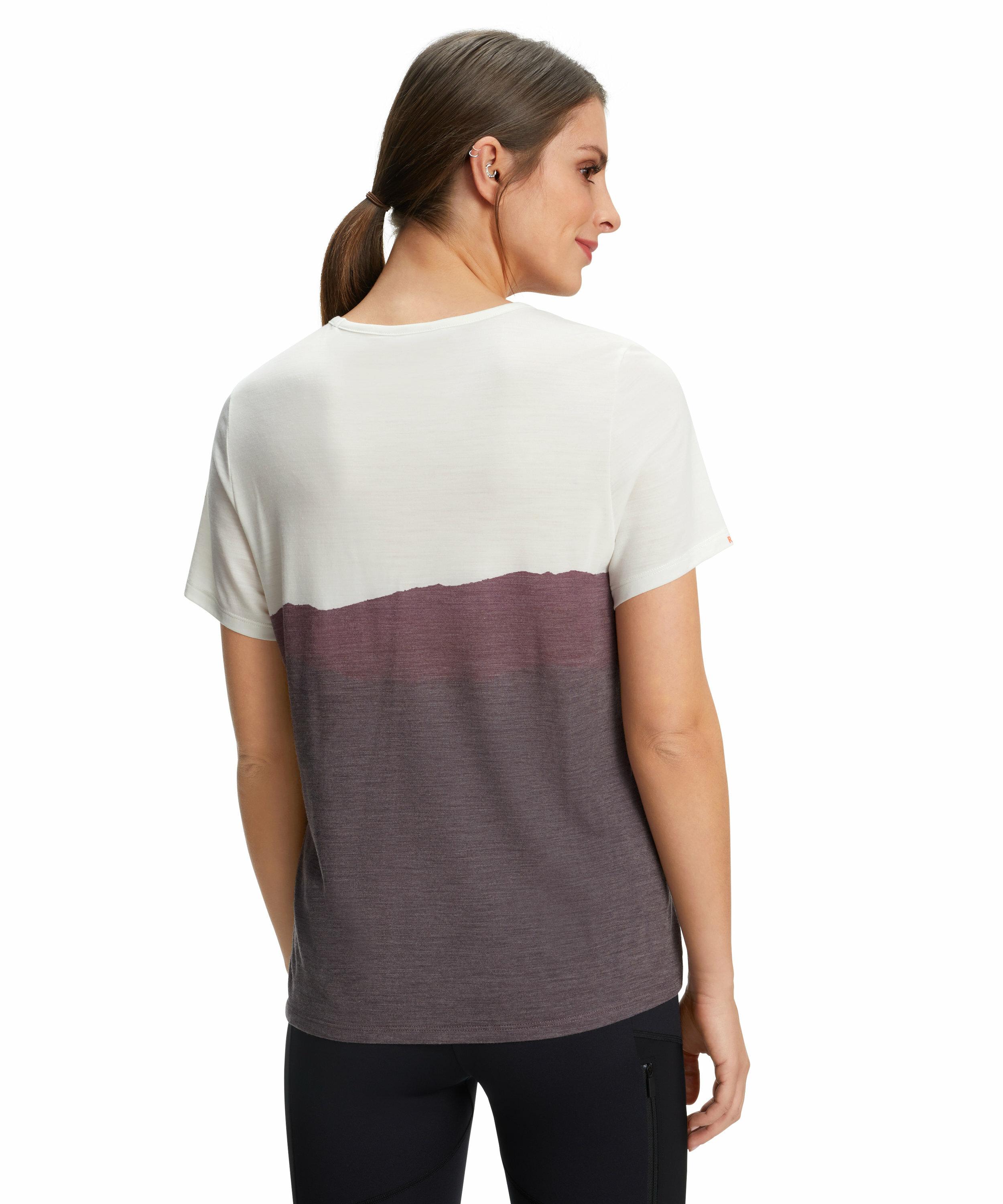 FALKE Damen T-Shirt Rundhals, L, Lila, Schurwolle, 37377-870404 günstig online kaufen