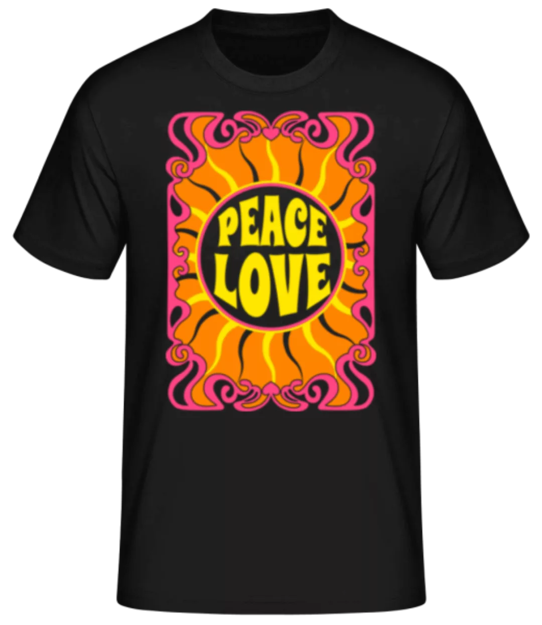 Hippie Peace Love · Männer Basic T-Shirt günstig online kaufen