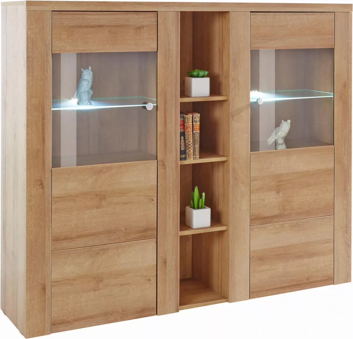 Home affaire Highboard "Larona, zeitlose Hochkommode mit 2 Türen, Türkommod günstig online kaufen