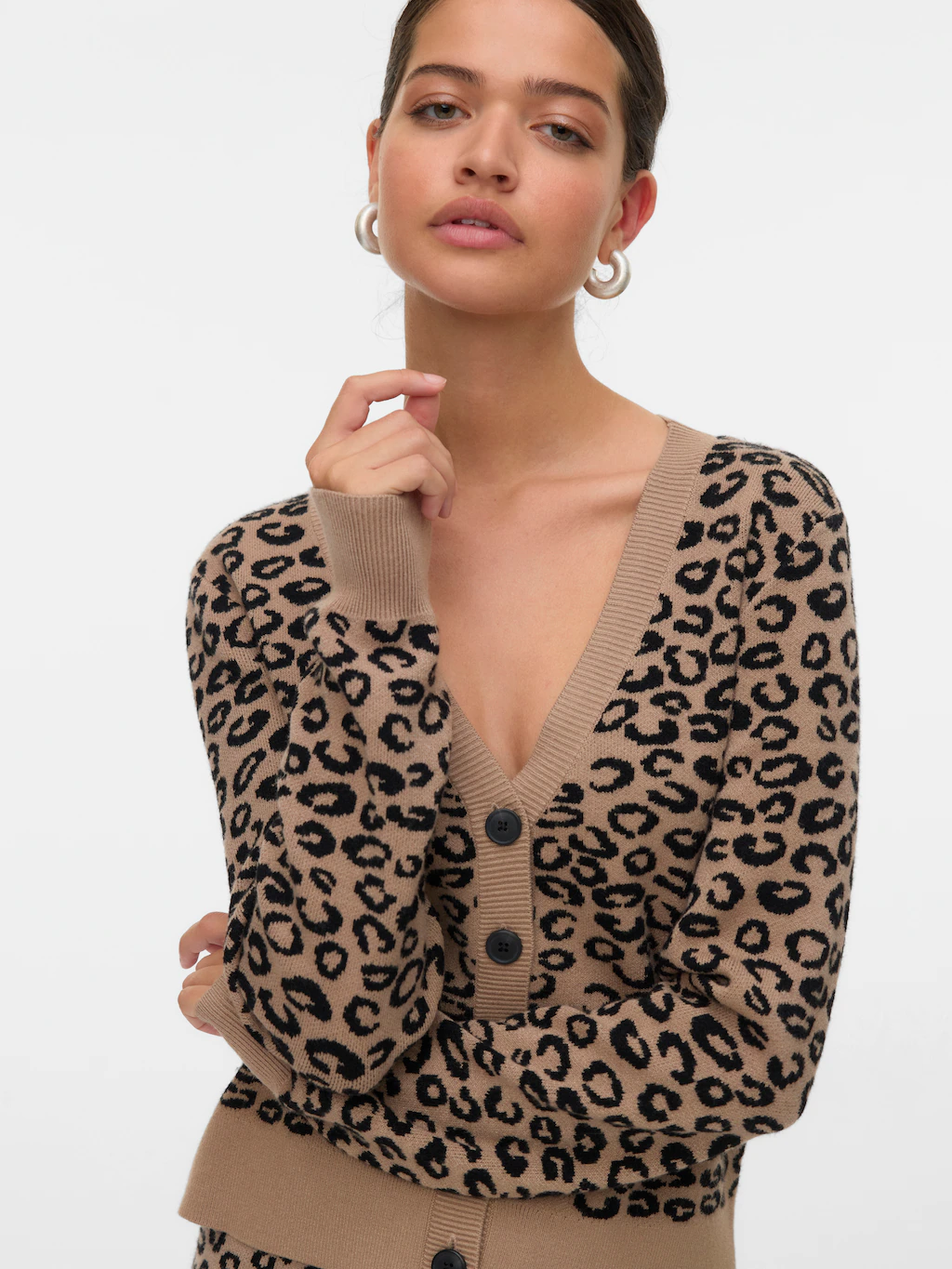 Vero Moda Strickjacke "VMNANCY LS V-NECK CARDIGAN BOO" günstig online kaufen