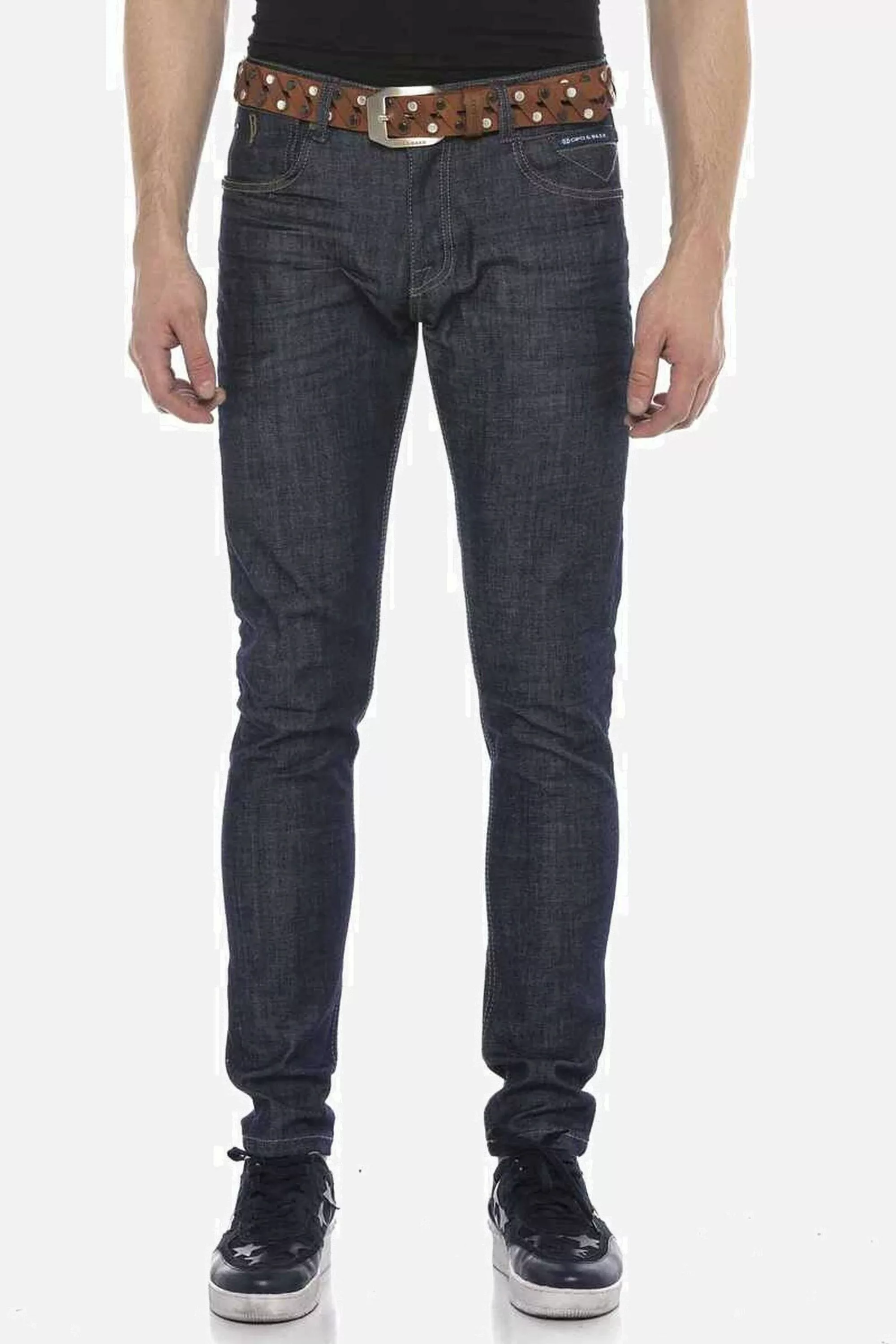 Cipo & Baxx Slim-fit-Jeans "Jeans", mit Zier-Knopföse, CD538 günstig online kaufen