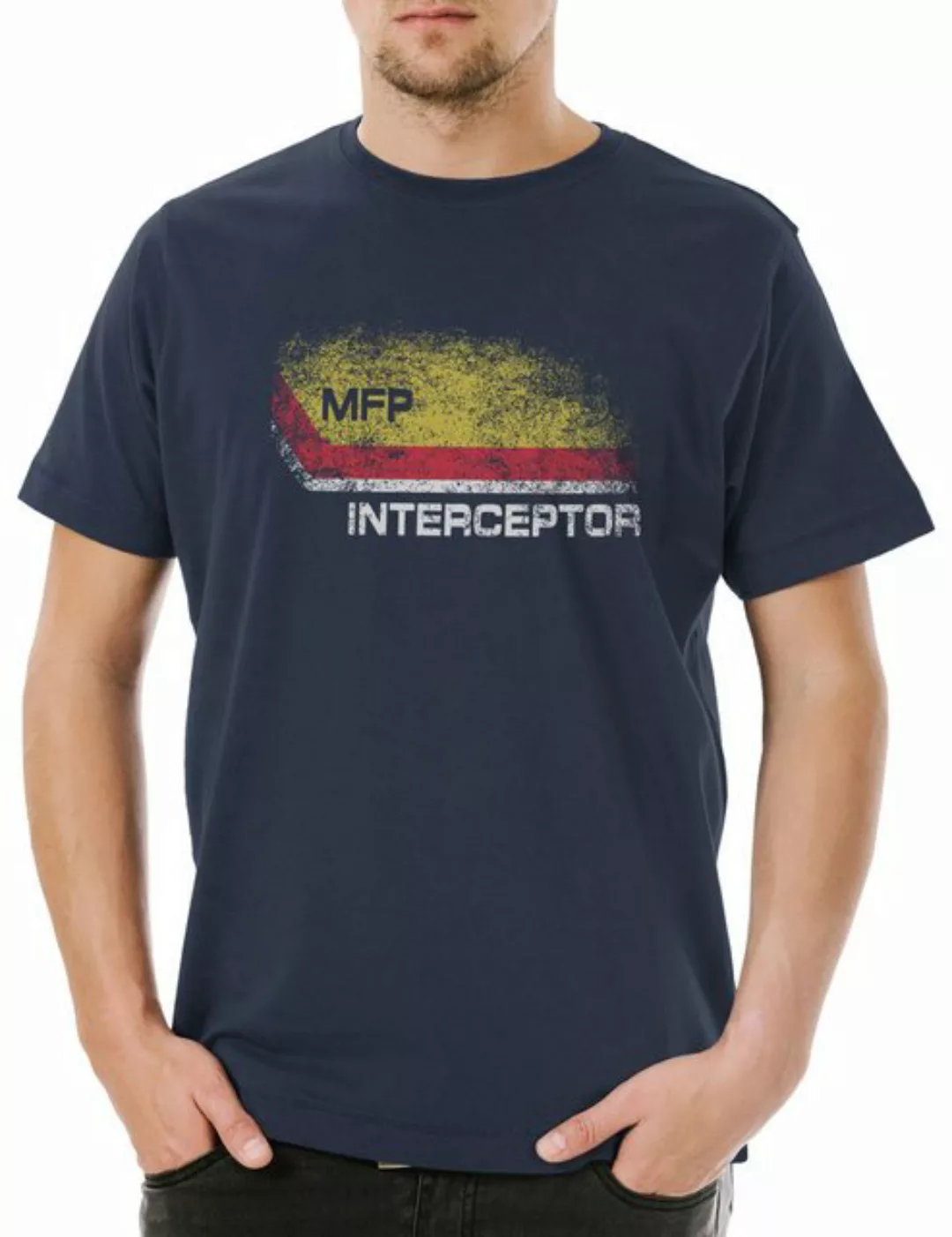 Urban Backwoods Print-Shirt Inter I Main Force Patrol Logo Herren T-Shirt i günstig online kaufen