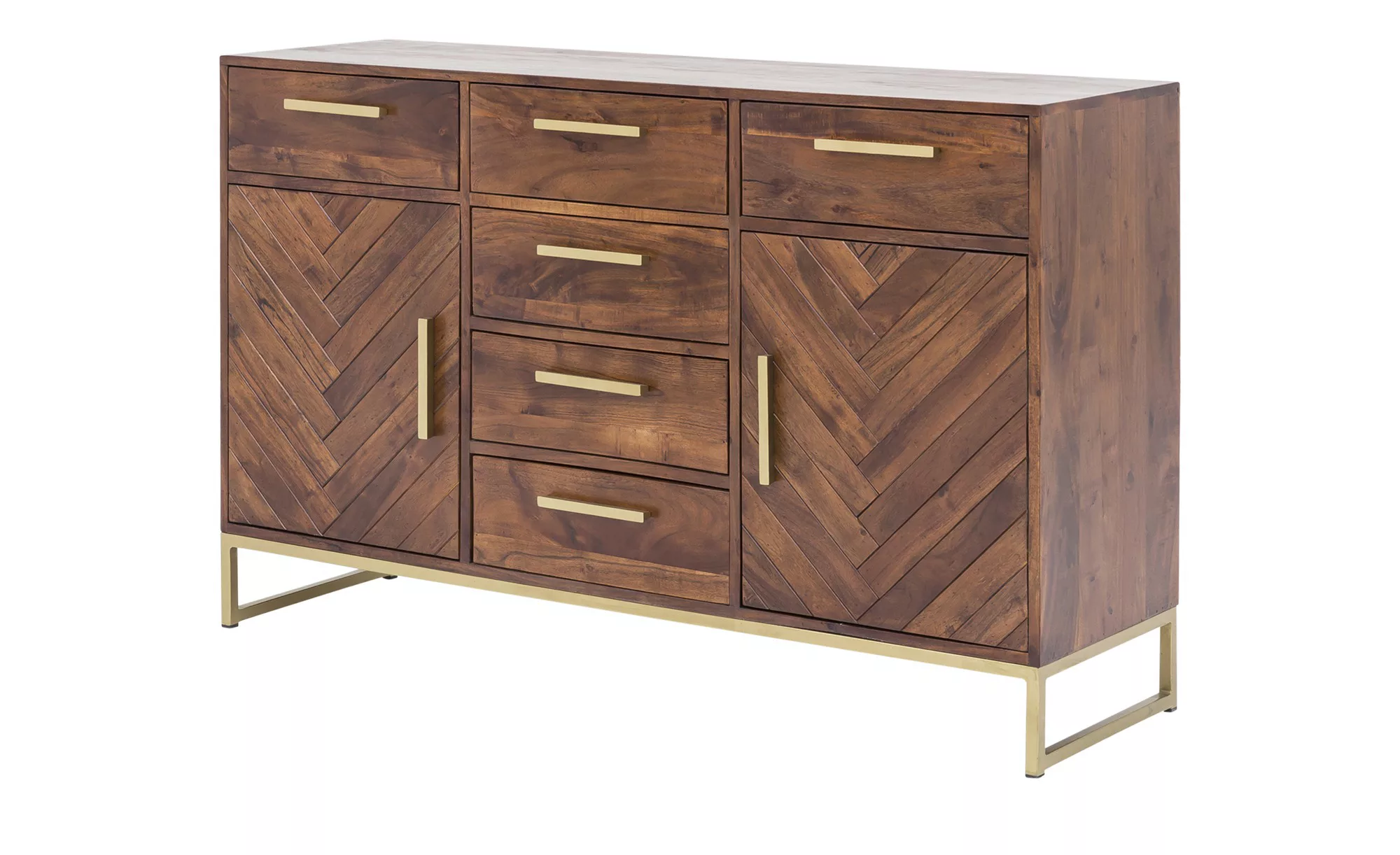 Sideboard aus Massivholz Calatria ¦ holzfarben ¦ Maße (cm): B: 160 H: 90 T: günstig online kaufen