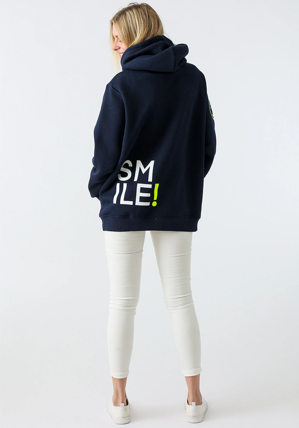 Zwillingsherz Hoodie Schriftzug hinten günstig online kaufen